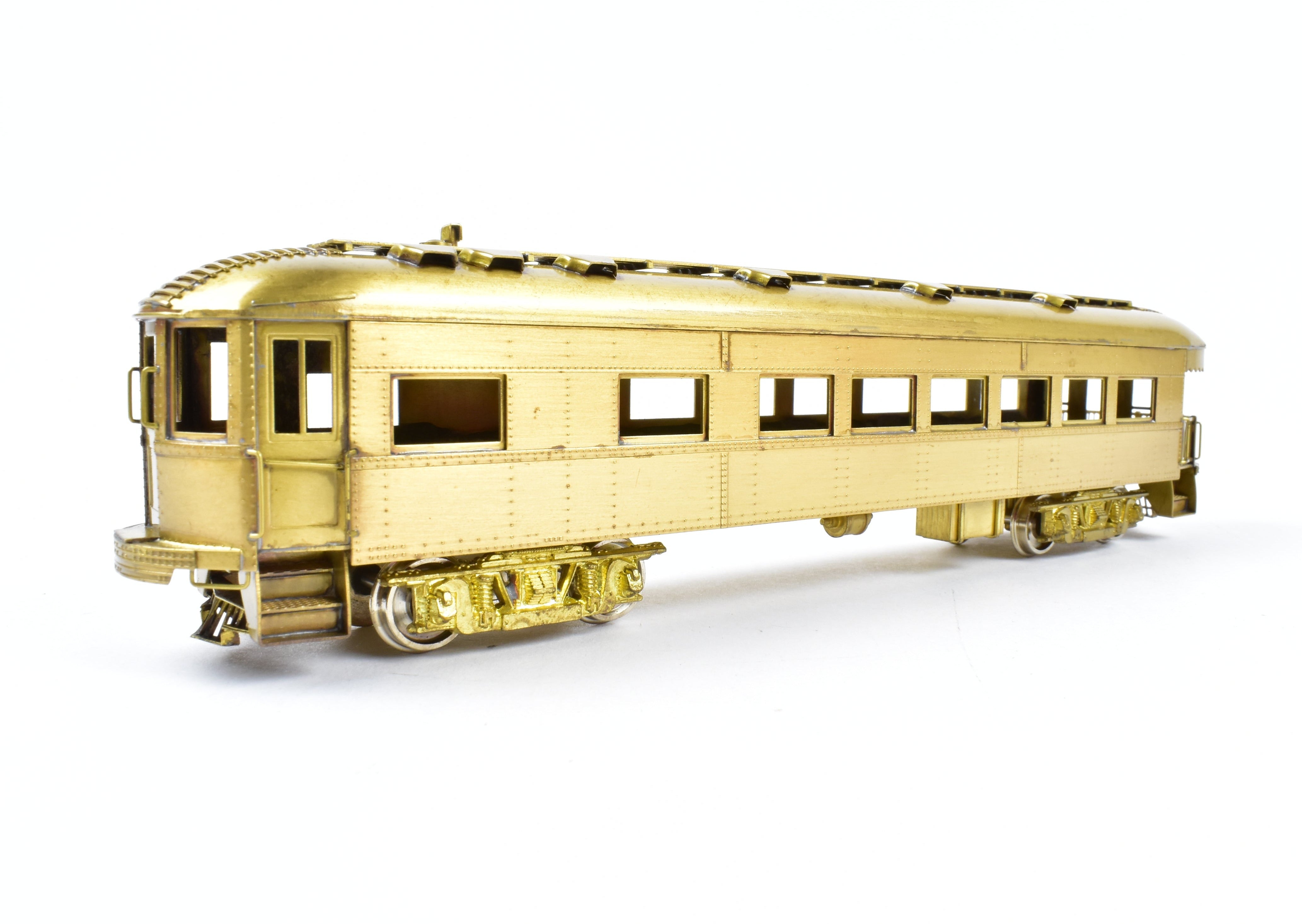 HO Scale Brass Model Midwest Trolley Museum CNS&M - North Shore Line No. 420 Parlor Observation Unpowered Trailer for Model Train Enthusiasts