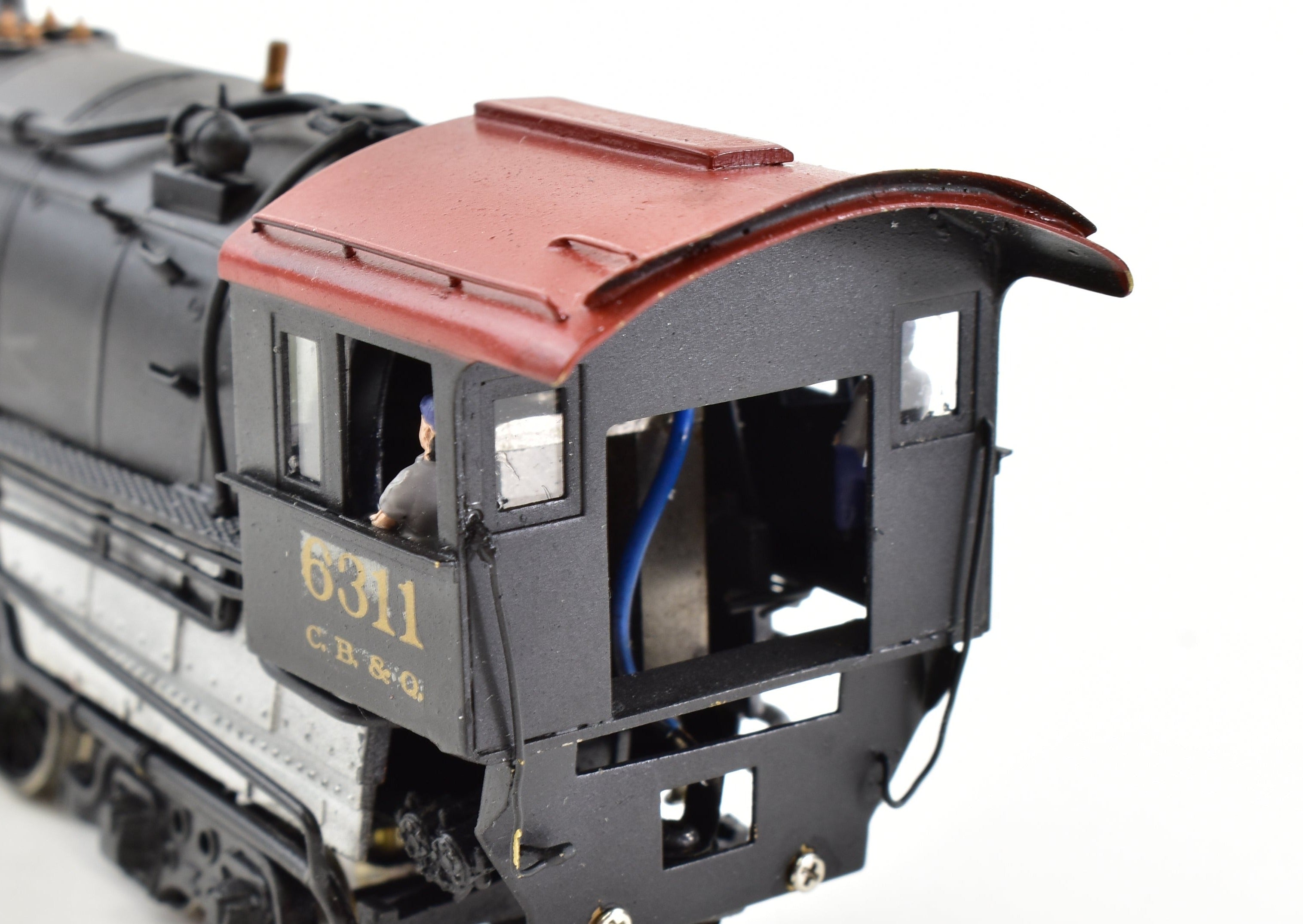 HO Scale Brass Nickel - Plated NPP CB&Q Burlington Route 2 - 10 - 4 Class M - 4 Custom Painted Locomotive