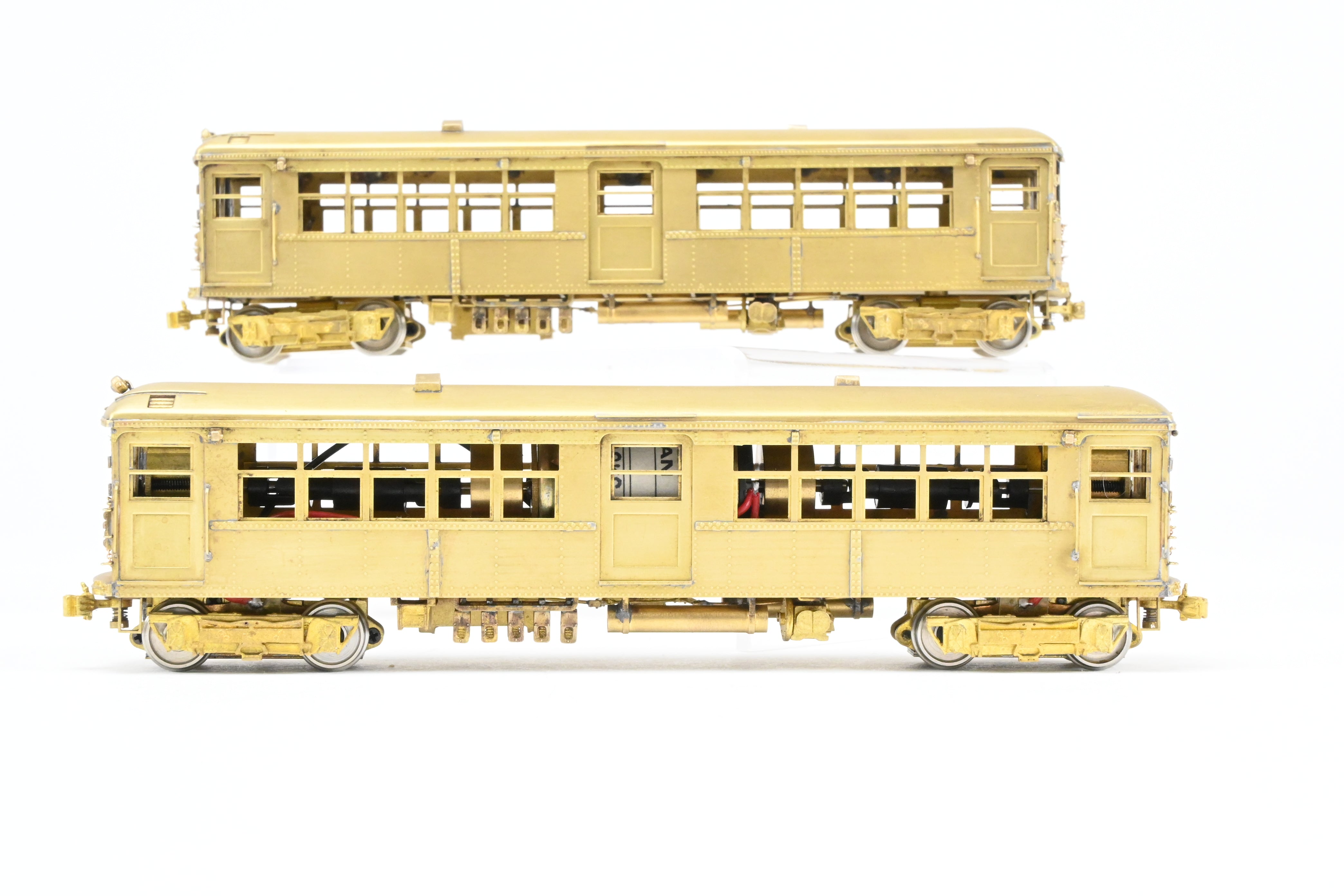 HO Scale Brass Model Train Set - MTS Imports CTA Chicago Transit Authority Modified 4001 - 4250 Series Elevated Cars Two - Car Set