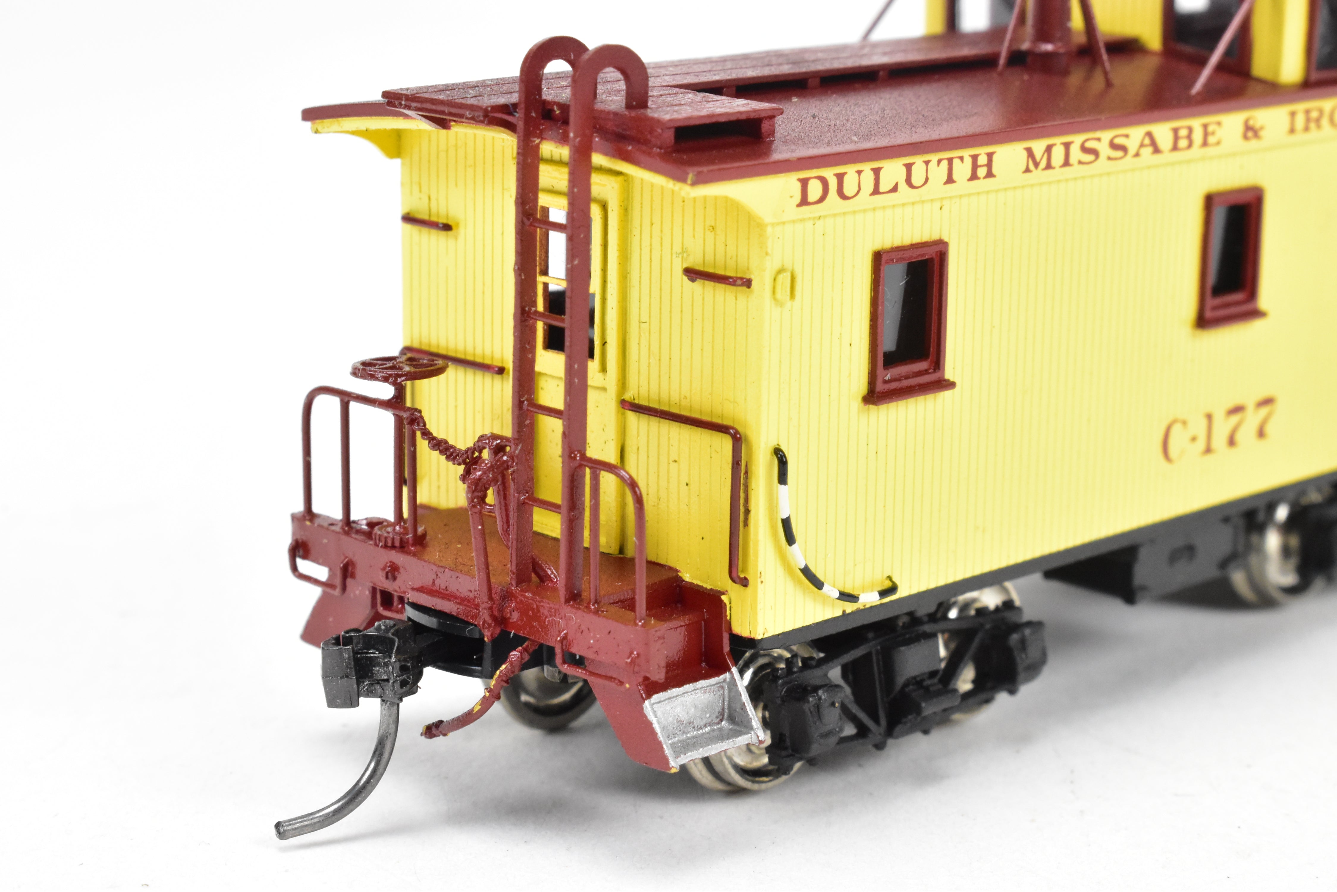 HO Scale Brass Pacific Fast Mail Model - SKI Duluth Missabe & Iron Range Wood Caboose FP, Factory Painted and Numbered C - 177