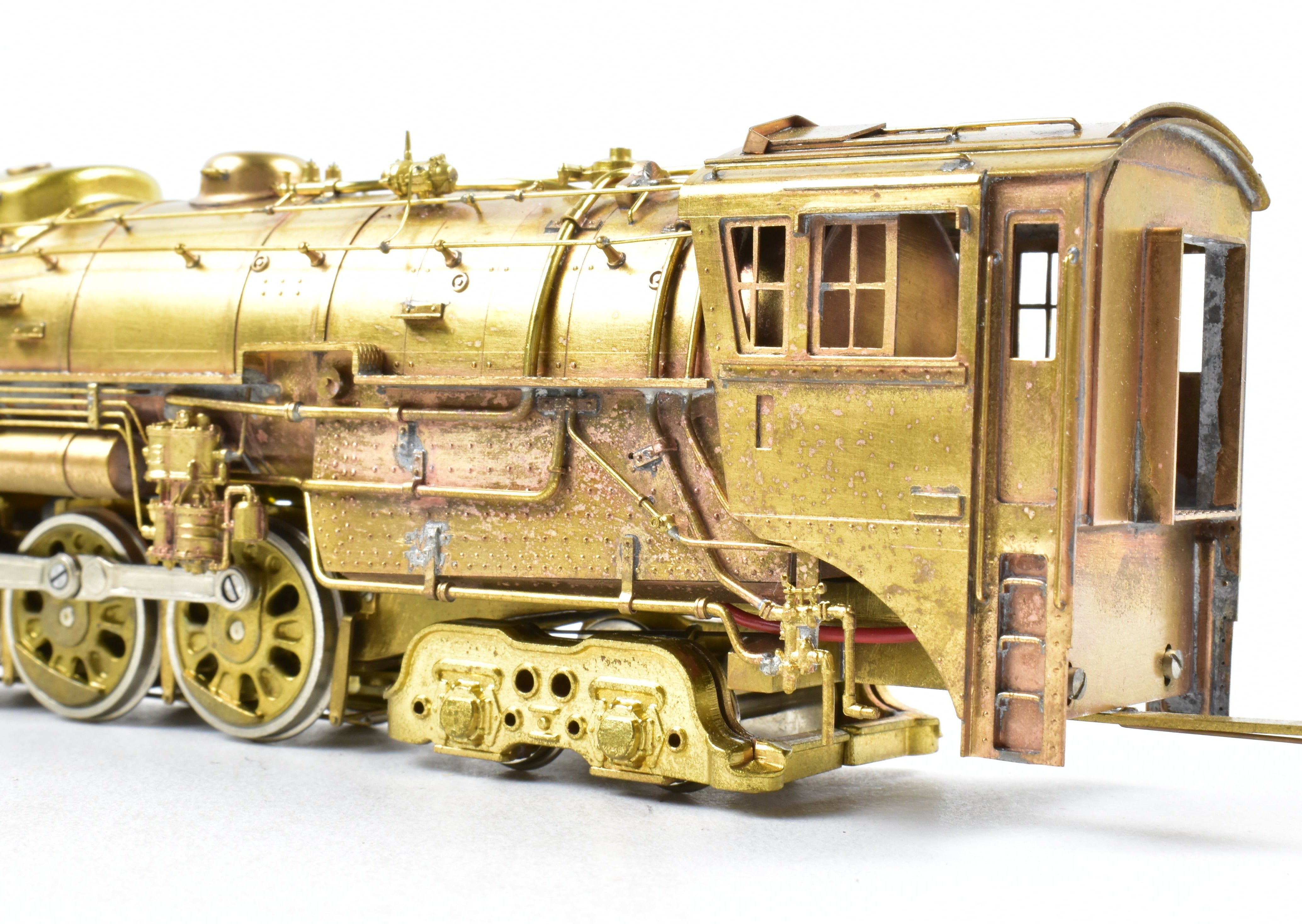 High - Quality HO Scale Brass Pacific Fast Mail (PFM) Model Train - Toby CB&Q - Burlington Route 4 - 8 - 4 Class O - 5, 1963 Run Crown Edition