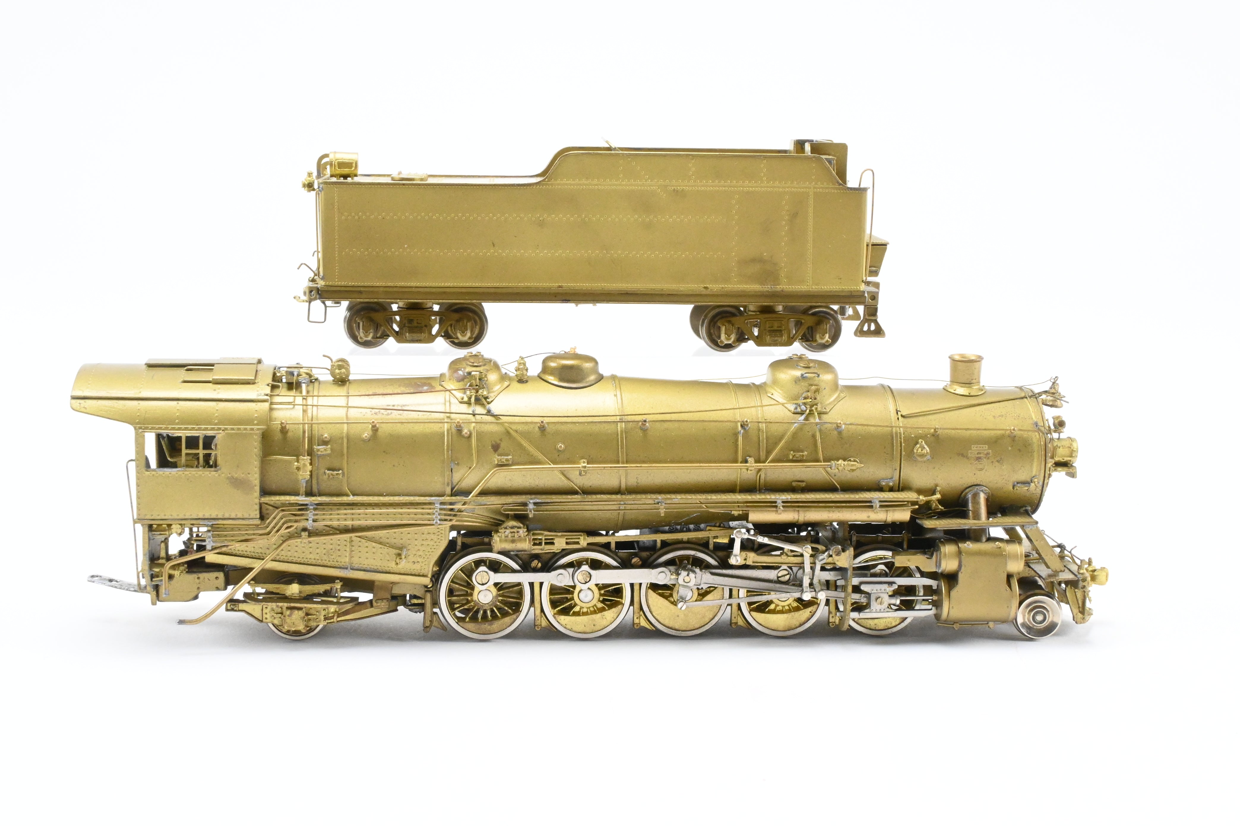 HO Scale USRA 2-10-2 Heavy Brass Model by Key Imports, 1970s