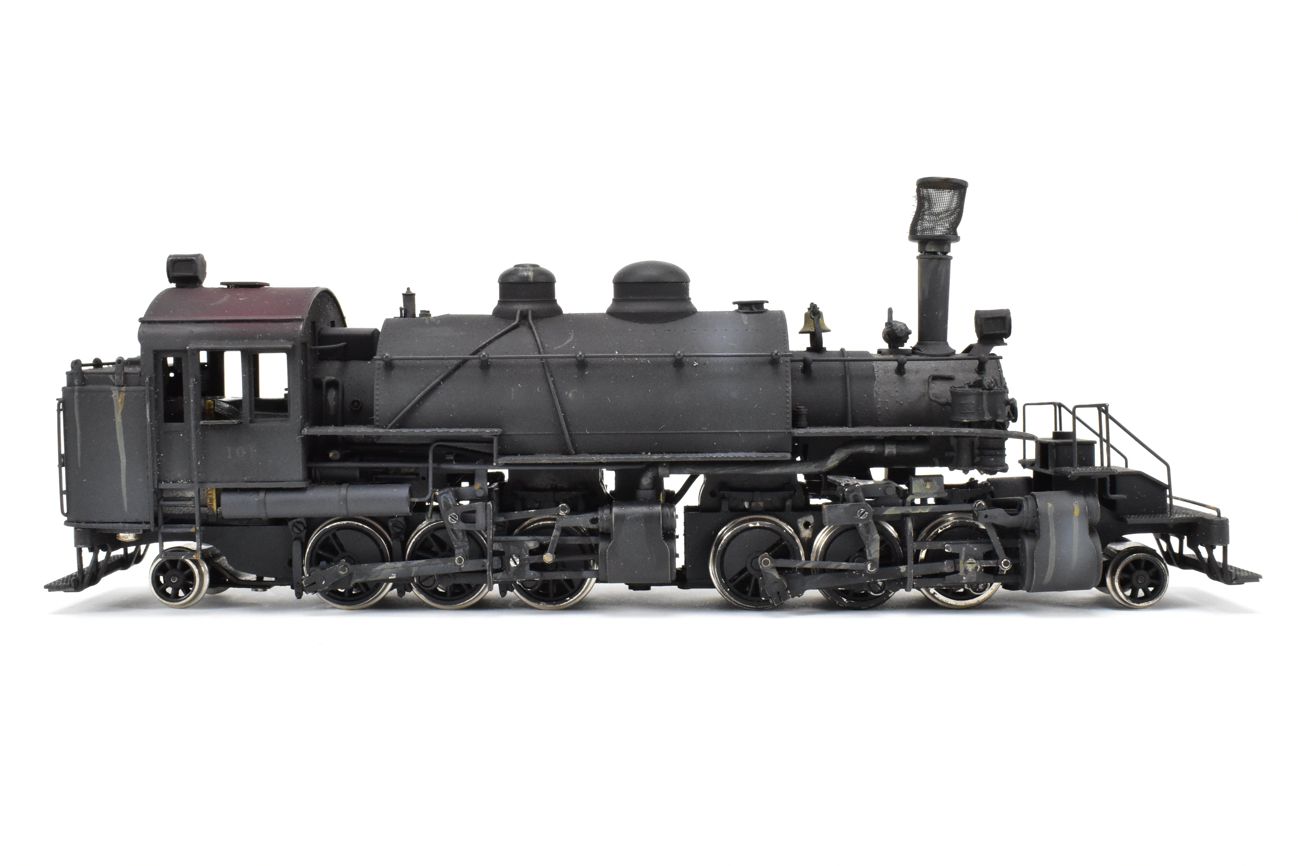 HO Brass NWSL Baldwin 2-6-6-2T Saddle Tank Logging Mallet, Unlettered Custom Painted