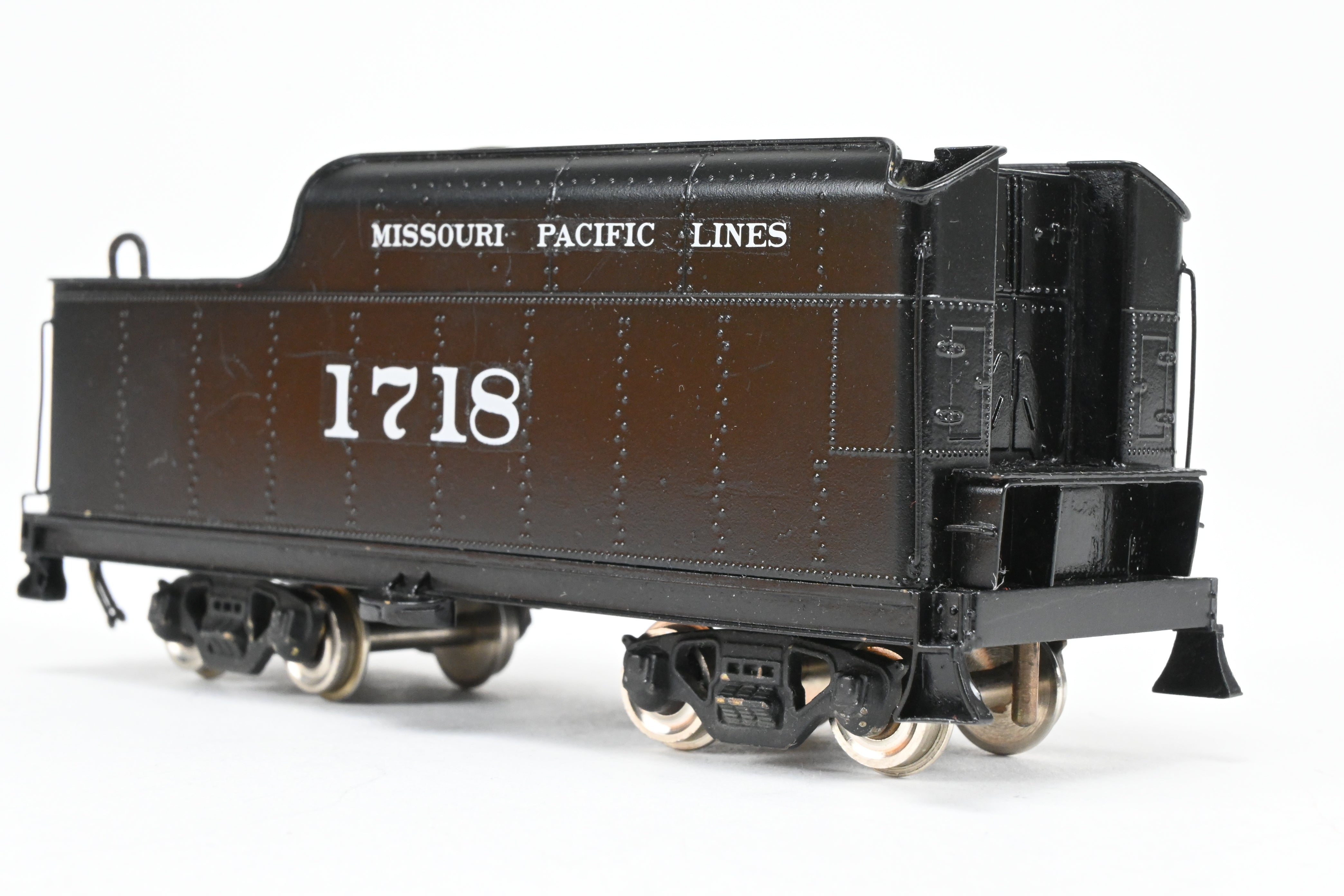 HO Scale Brass Missouri Pacific 2-10-2 Steam Locomotive Tender Model - Sunset Models Brand, Factory-Painted and Lettered Tender Only