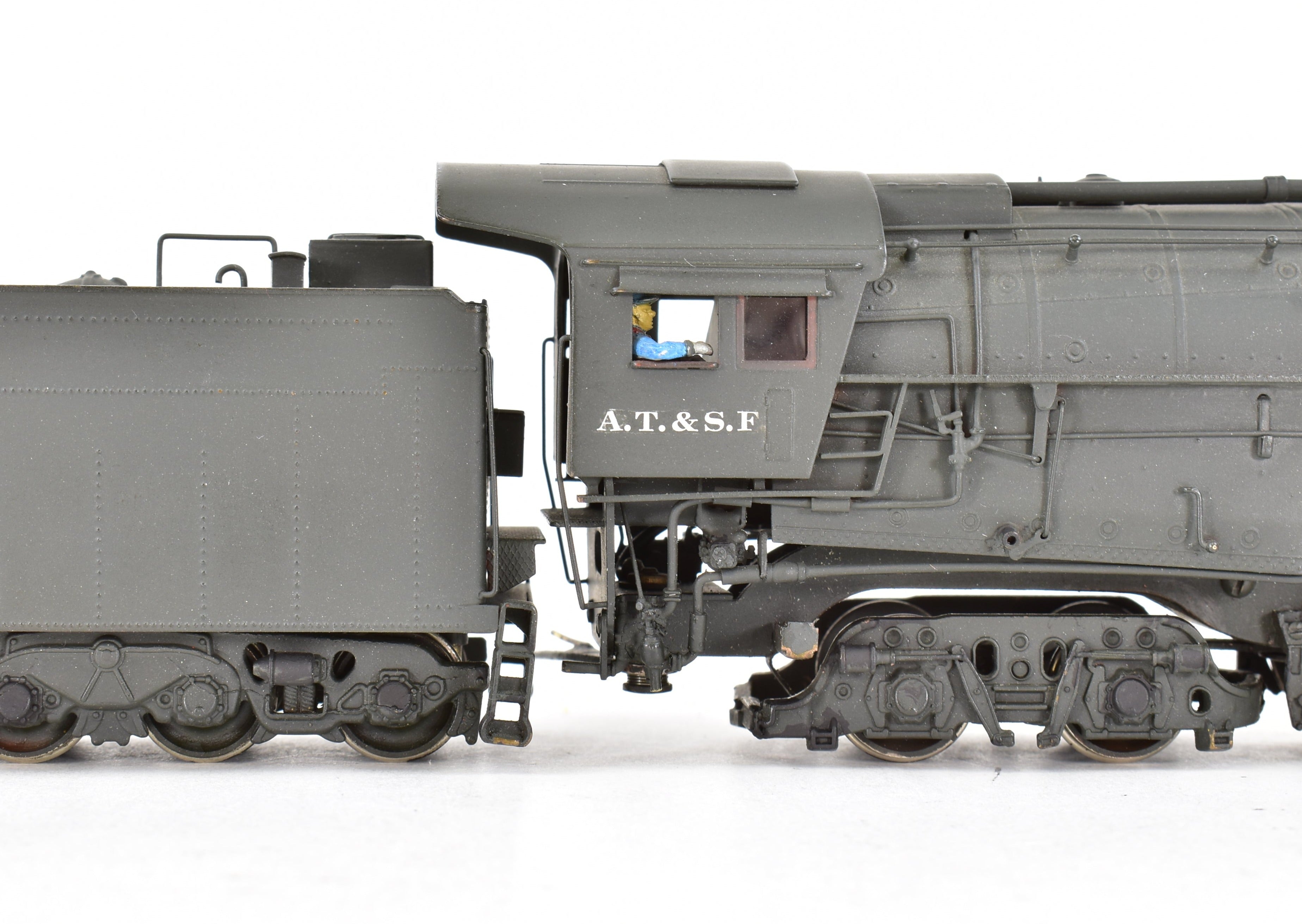 Custom Painted HO Brass PFM - United ATSF - Santa Fe 2-10-4 Model