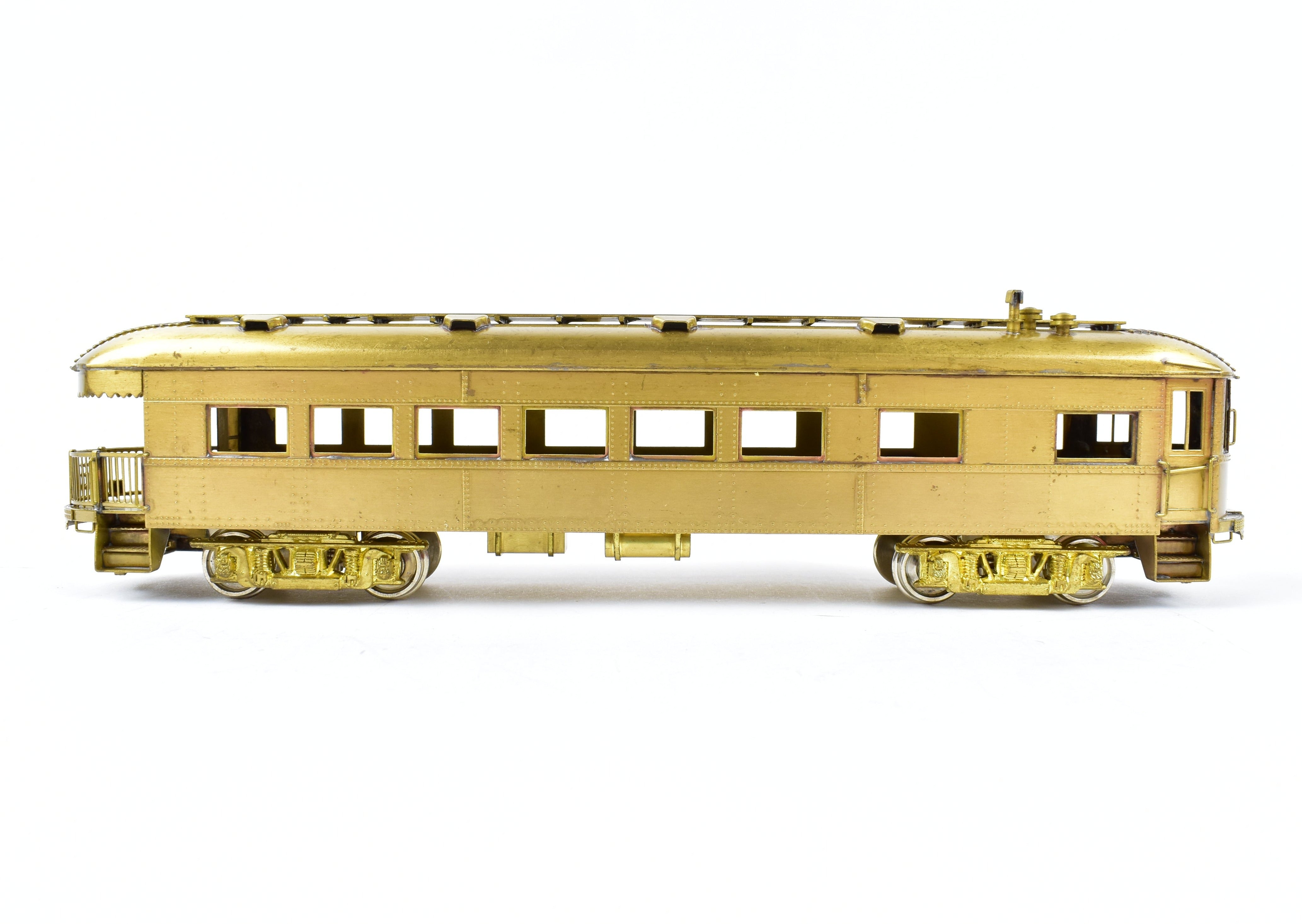 HO Scale Brass Model Midwest Trolley Museum CNS&M - North Shore Line No. 420 Parlor Observation Unpowered Trailer for Model Train Enthusiasts