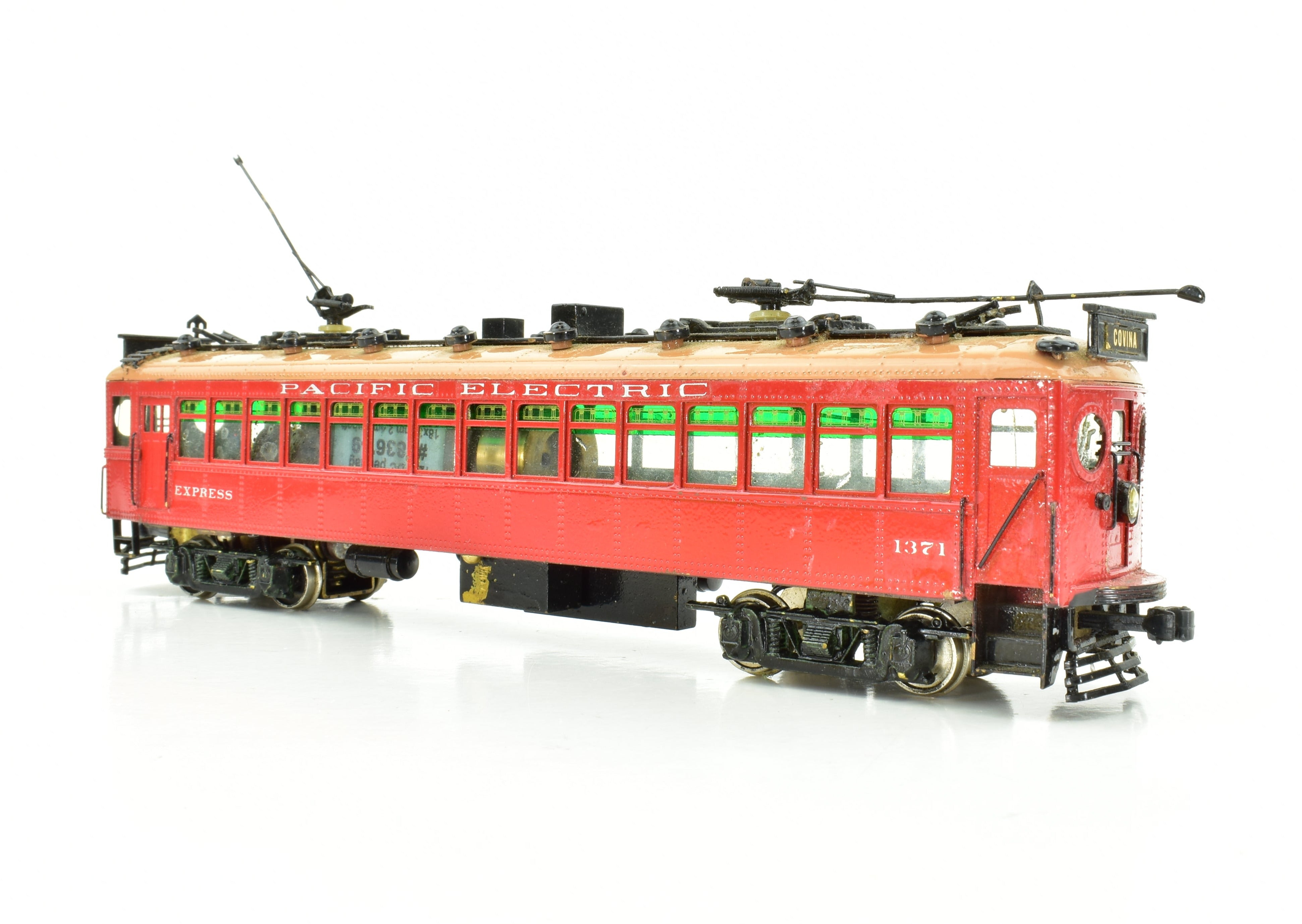 HO Brass Suydam Pacific Electric Portland Combine with Painted Can Motor - Sold As Is