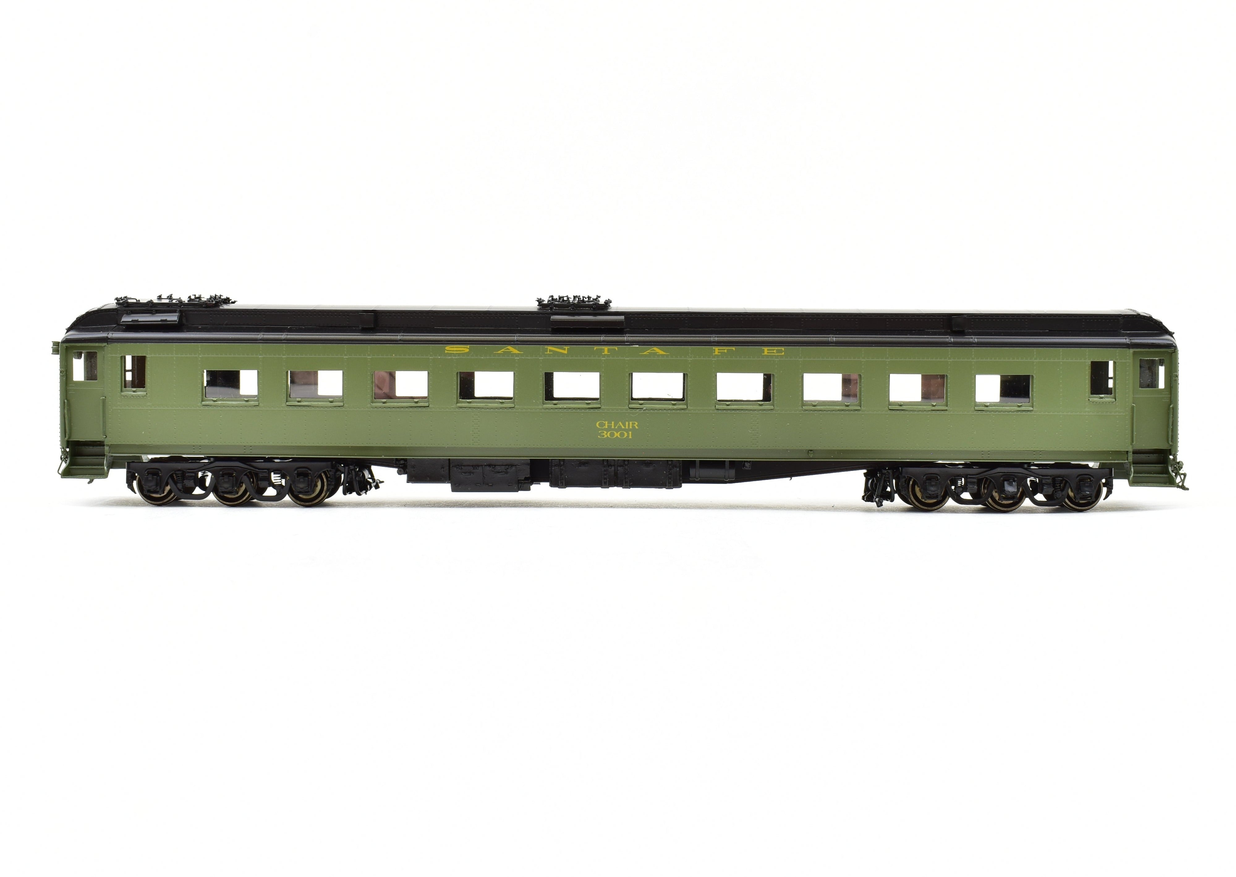 HO Scale Brass ATSF - Santa Fe 3000 Series Heavyweight Chair Car FP