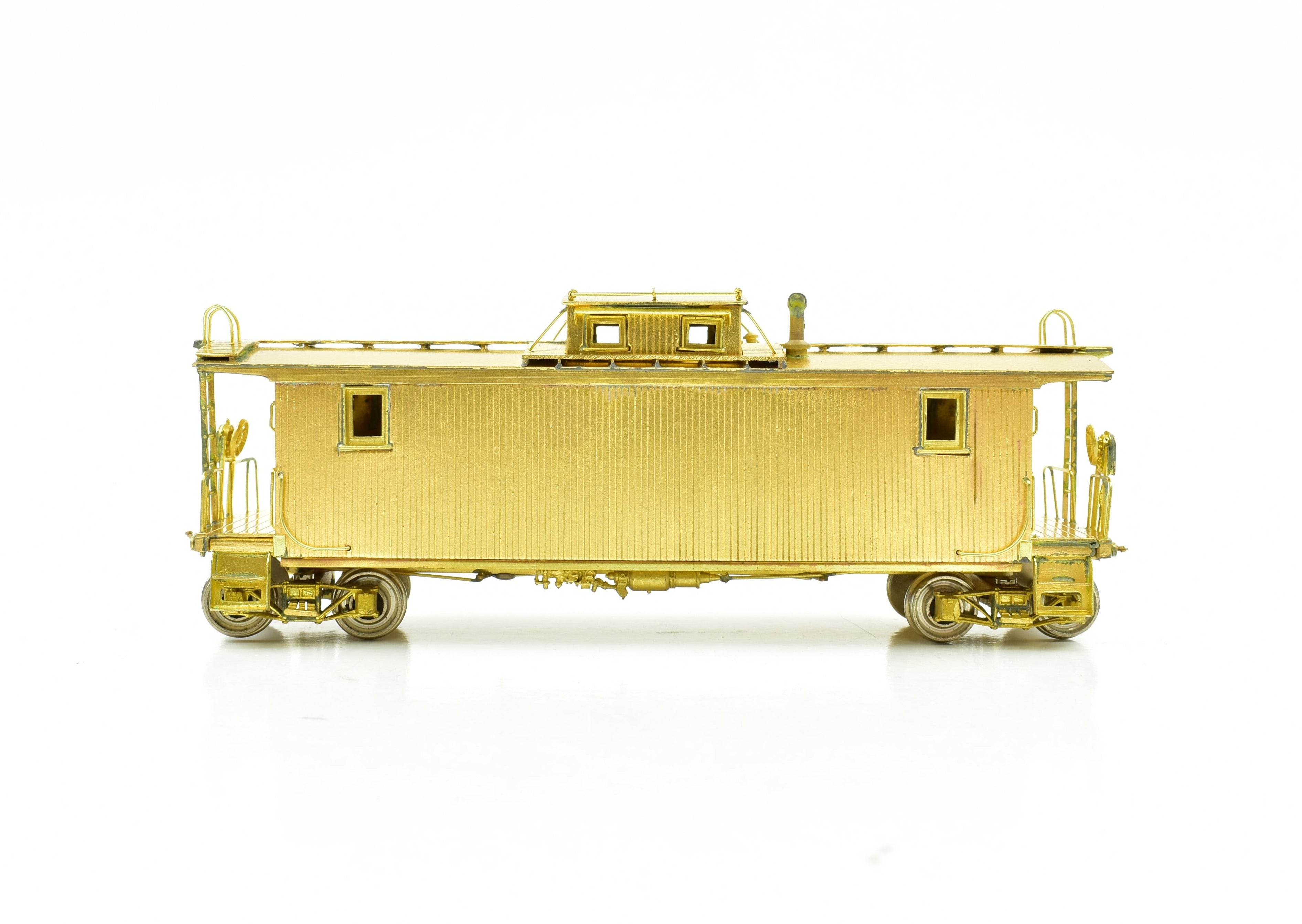 NJ Custom Brass HO Scale New Haven Wood Caboose Class NE - 4 Model