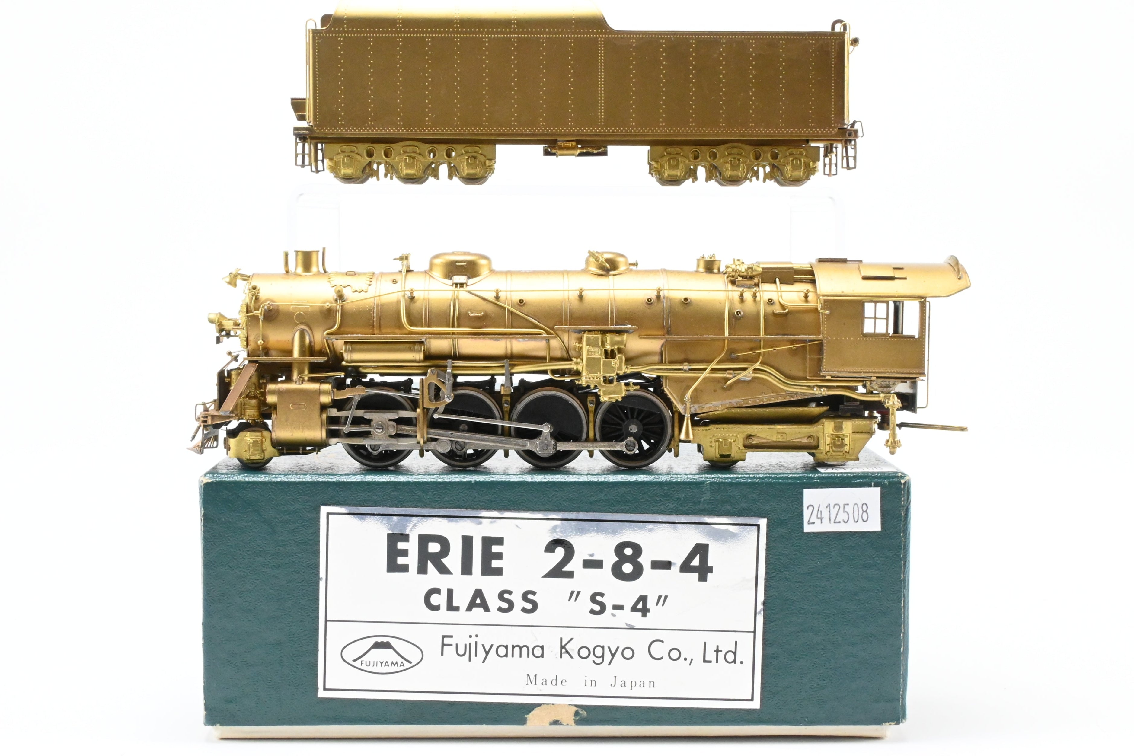 1966 HO Brass PFM - Fujiyama Erie Railroad 2-8-4 Class S-4 Model with Minor Wear