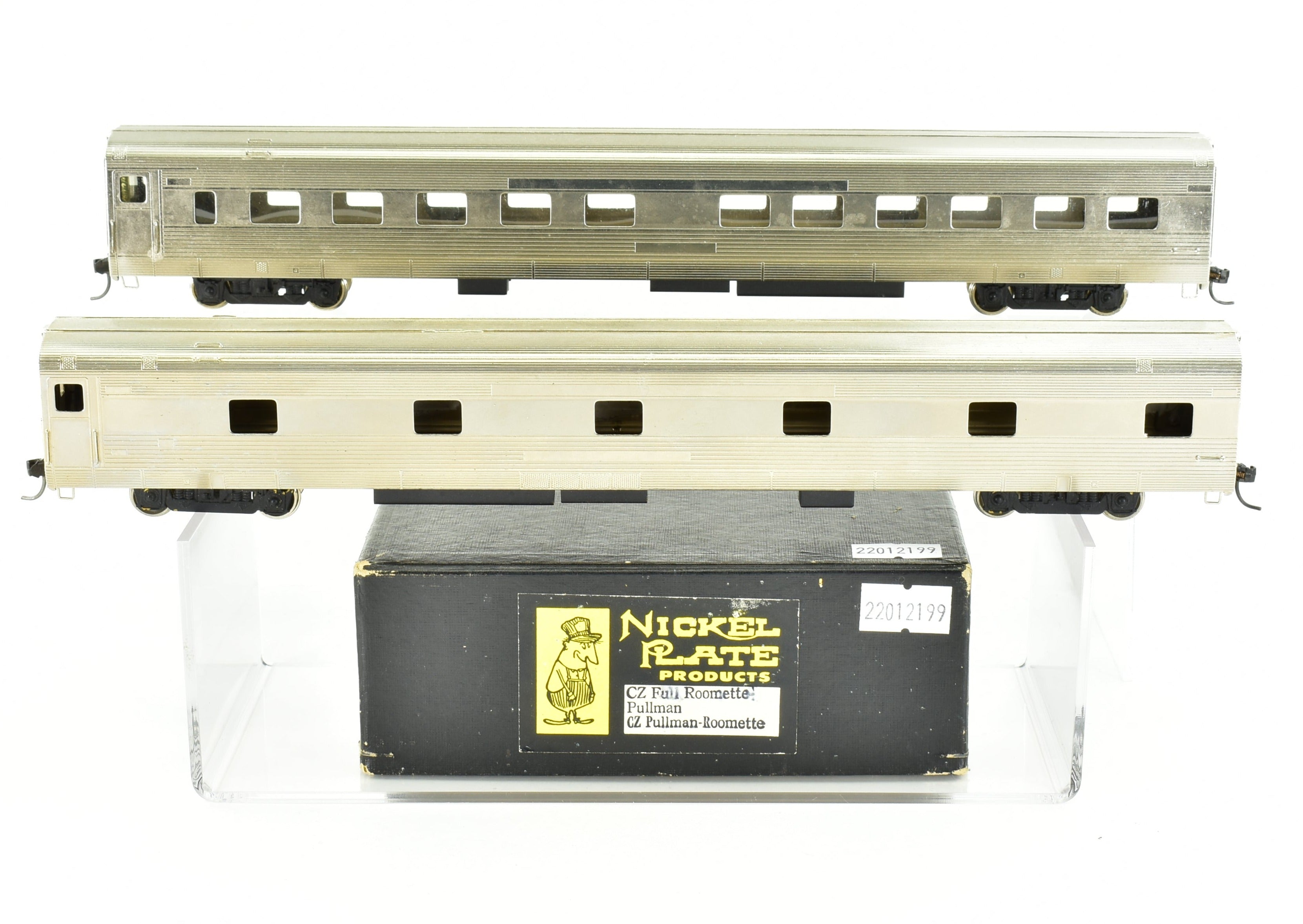 HO Scale Brass Nickel Plate Products (NPP) CB&Q - Burlington Route WP & D&RGW California Zephyr Full Roomette Pullman and Pullman Roomette Sleeper Set Model Train