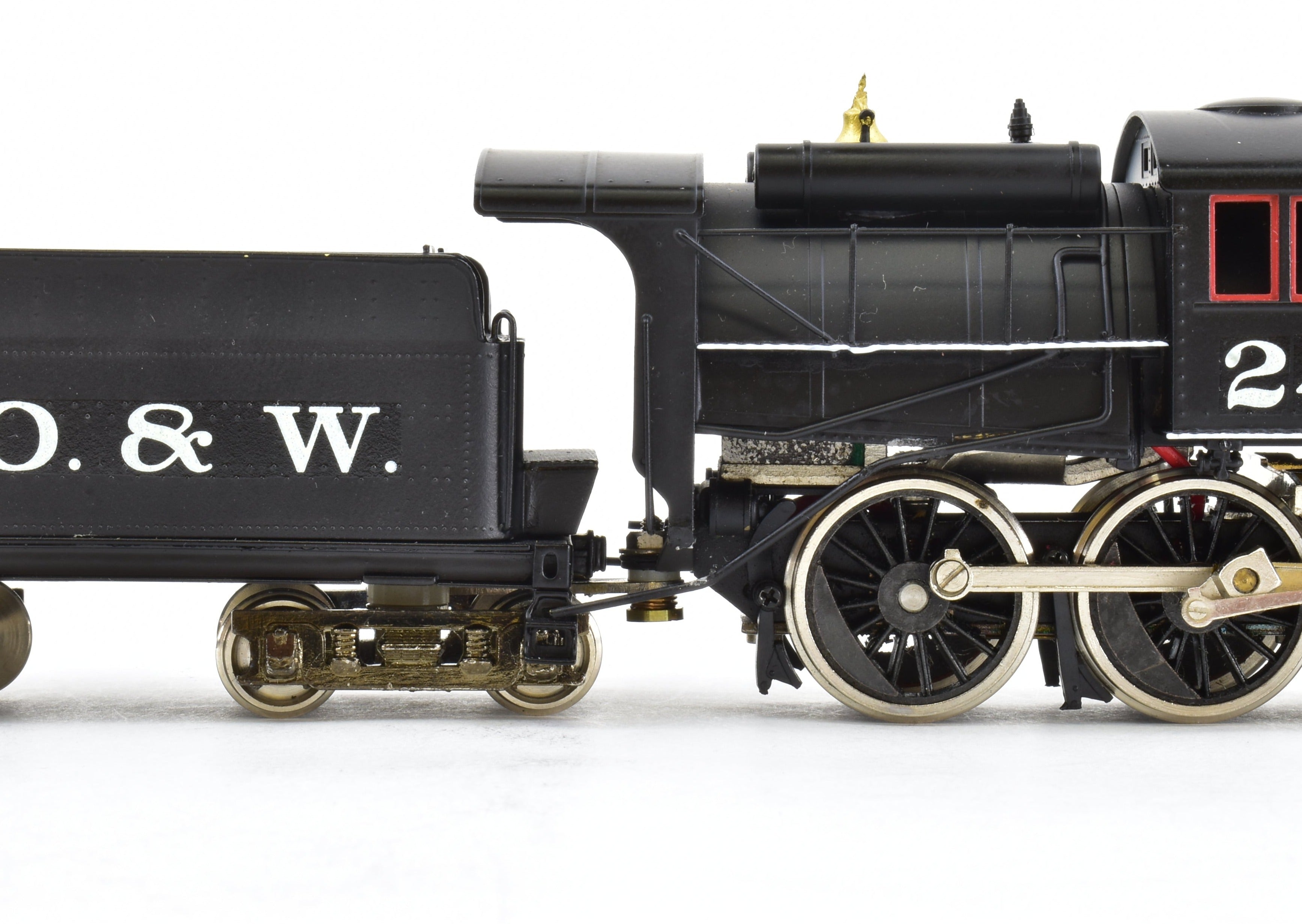 HO Scale Brass NPP Nickel - Plated New York Ontario & Western U - 1 4 - 6 - 0 Camelback Locomotive
