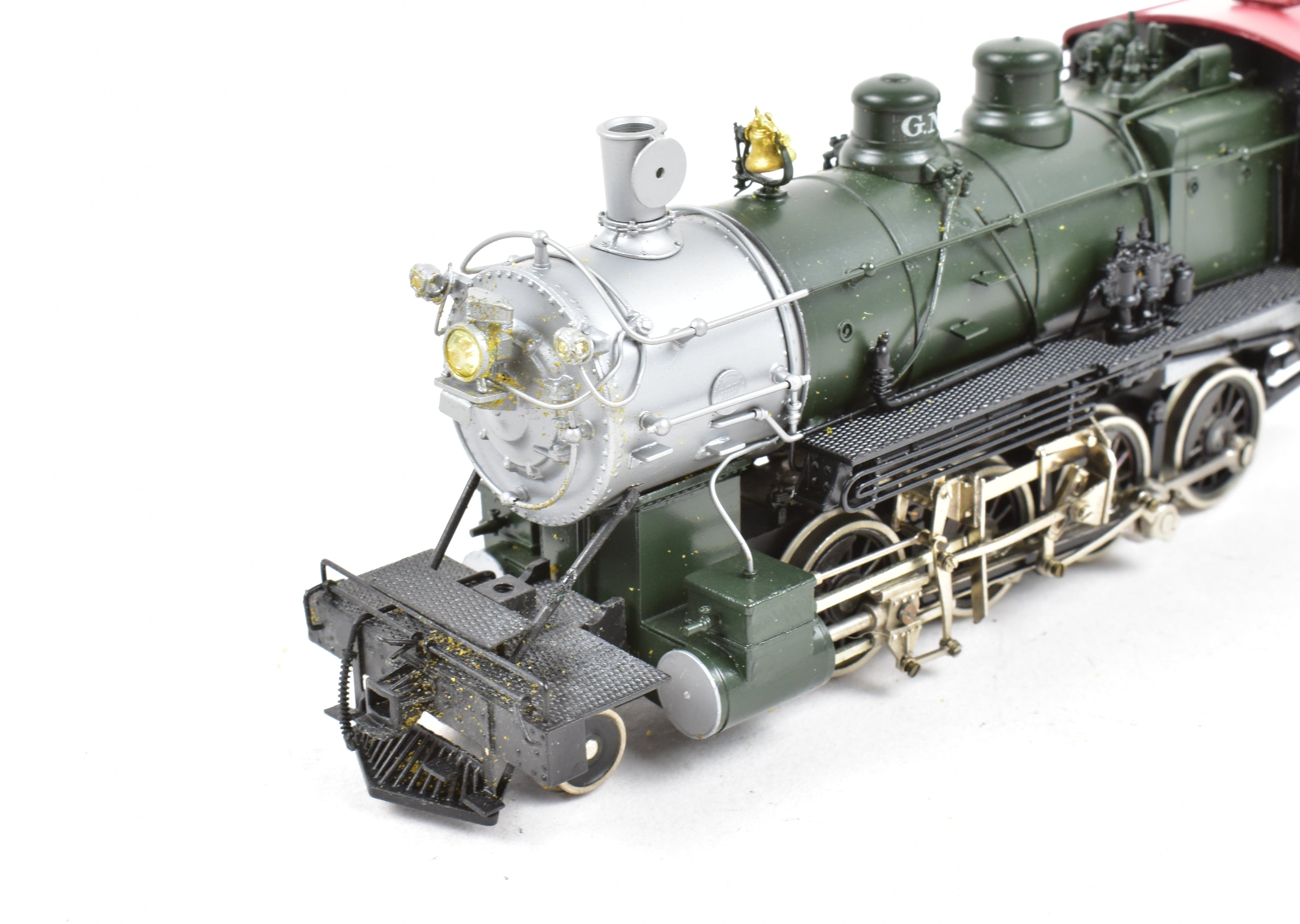 HO Scale Brass Model Train - PFM - Tenshodo GN Great Northern F8 Class 2-8-0 Factory Painted with Glacier Park Paint Scheme
