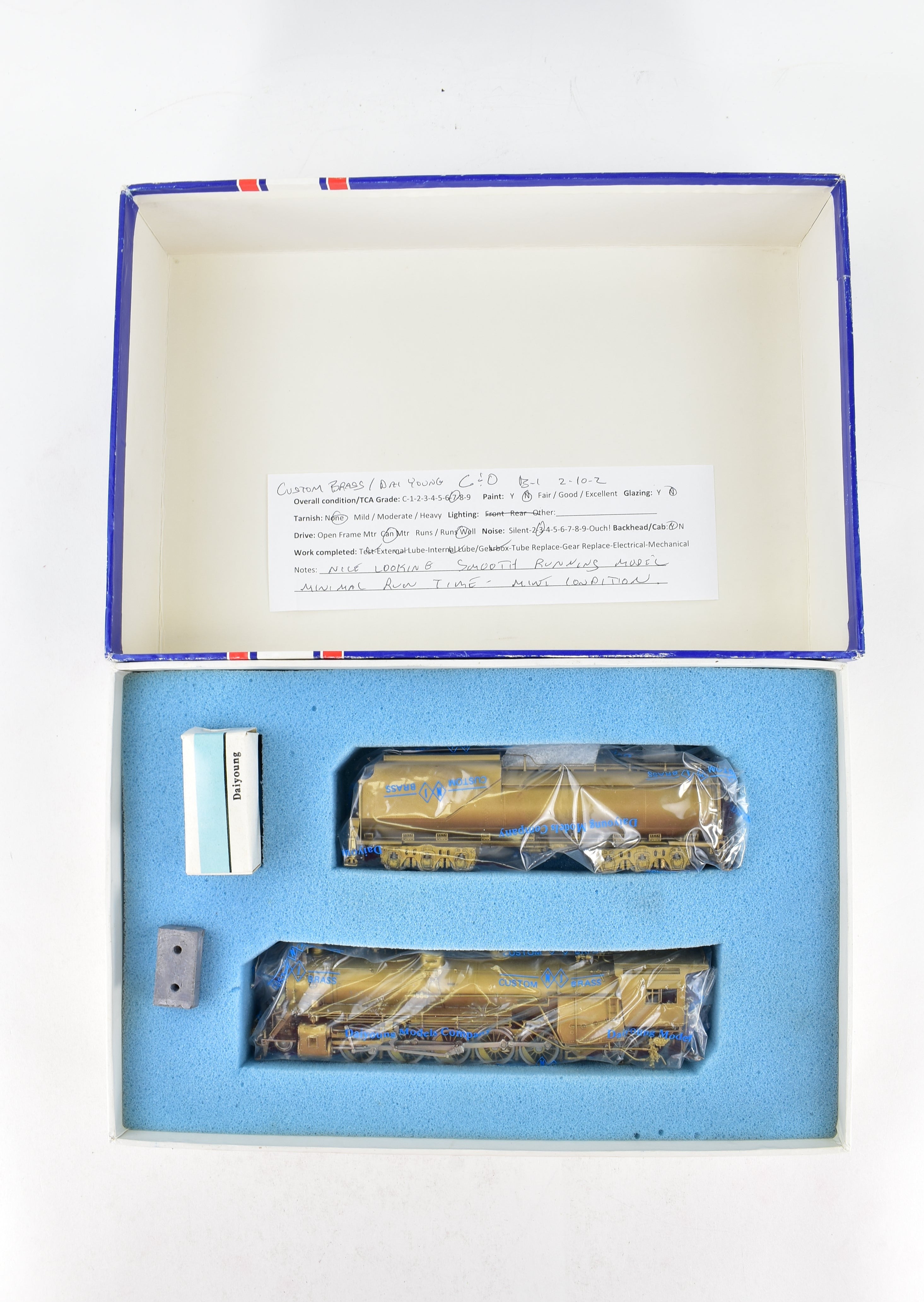 HO Scale Brass Model Train - Chesapeake & Ohio Class B-1 2-10-2 with Pumps on Pilot by NJ Custom Brass