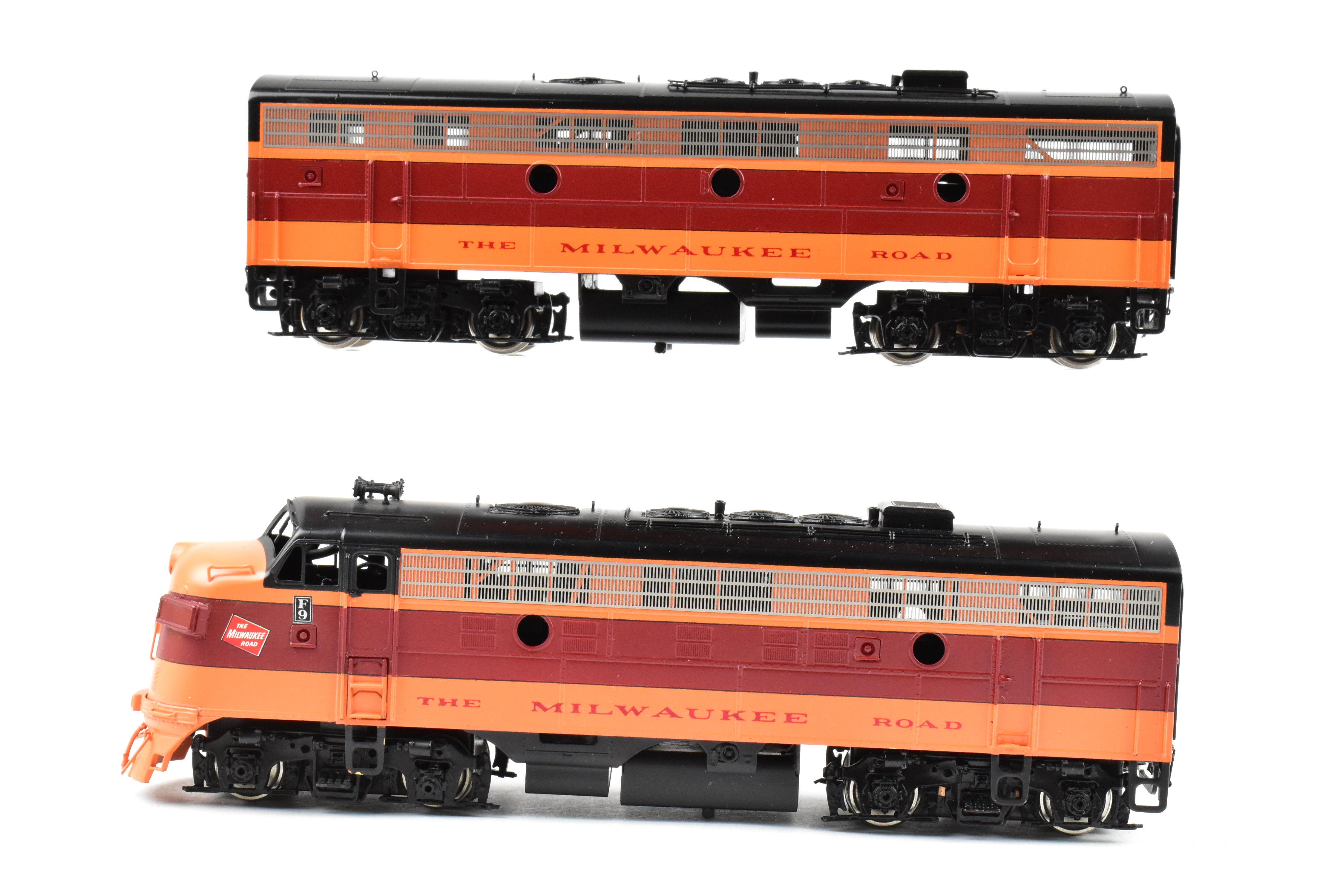 HO Scale Brass Milwaukee Road EMD F9A/F9B Lettered But Un - numbered Models