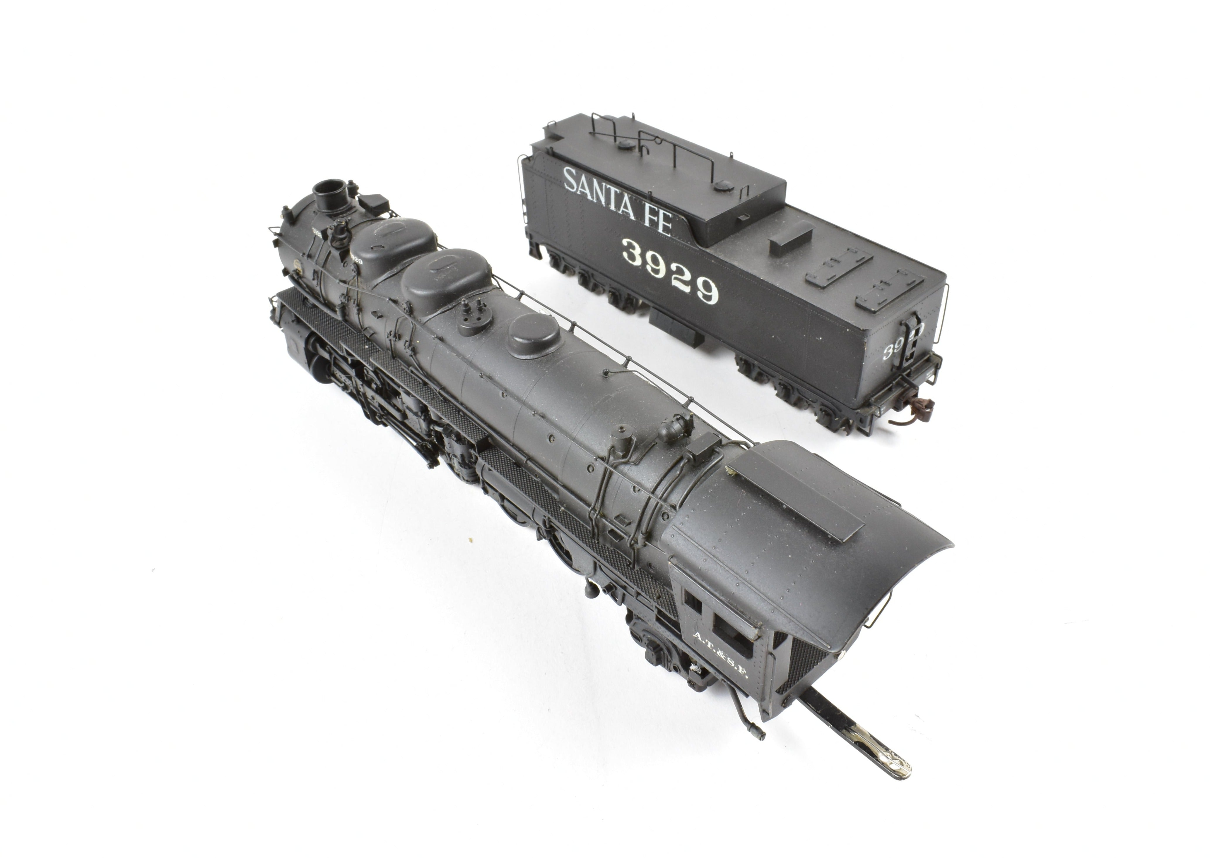 Custom Painted HO Brass PFM ATSF Santa Fe 2-10-2 3800 Class Locomotive No. 3929