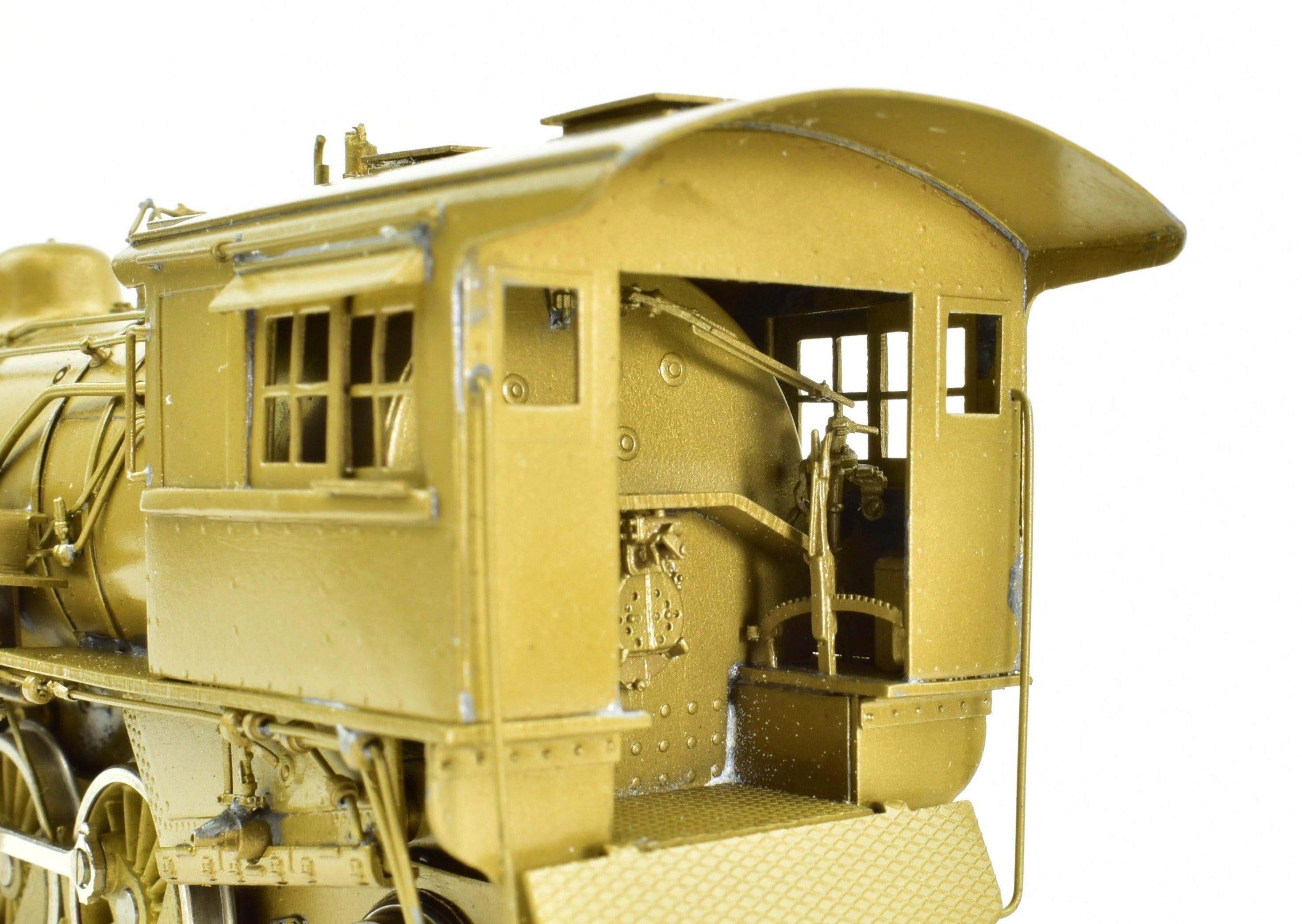 HO Scale Brass PFM - SKI Model Train: Northern Pacific Class W 2-8-2 Steam Locomotive with Wooden Pilot, Special Northern Pacific Version