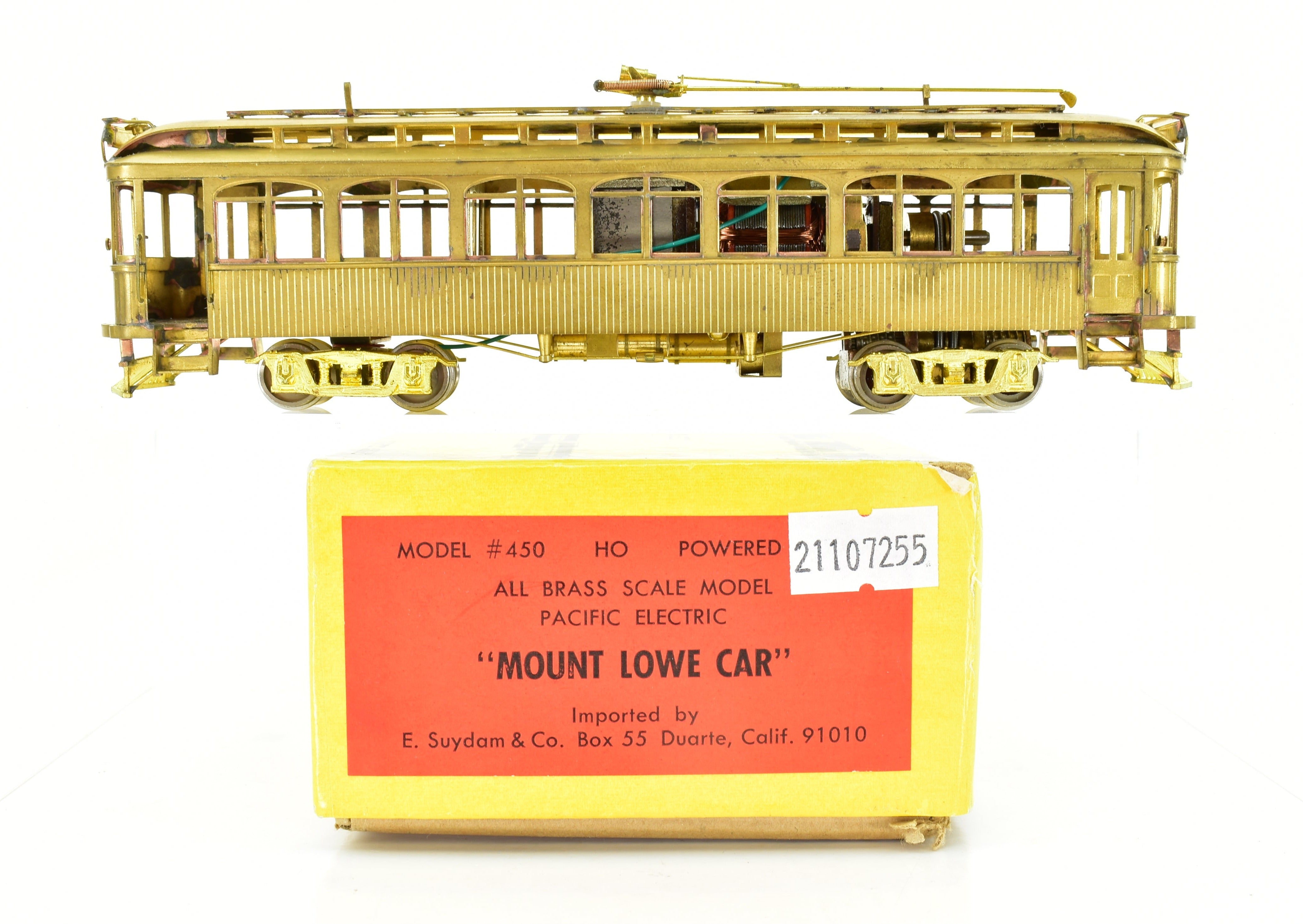 High - Quality HO Scale Brass Suydam Pacific Electric Mount Lowe Car Model