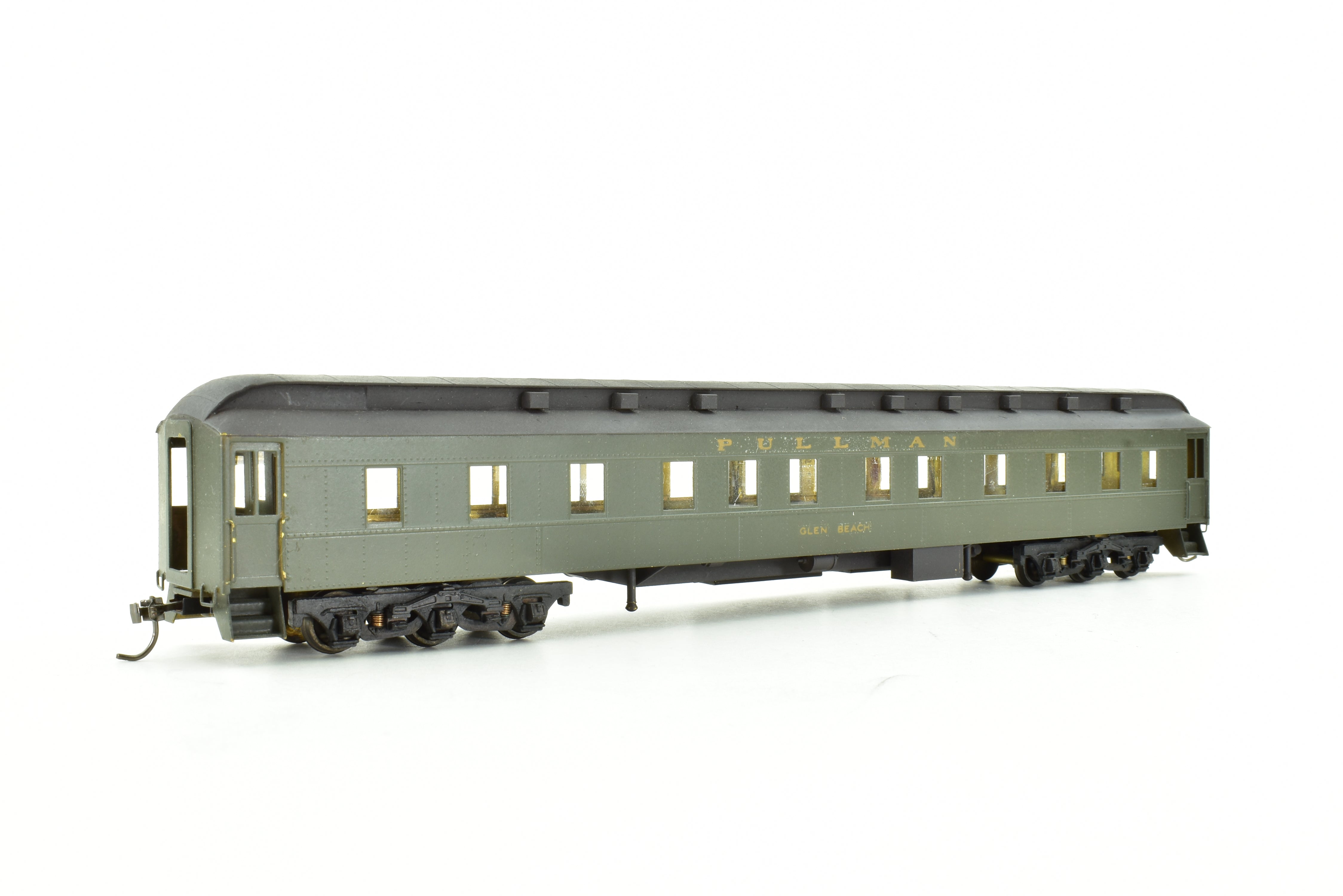 HO Scale Brass Lambert Pullman Heavyweight 6-3 Sleeping Car for Canadian Pacific Railway with Central Valley Trucks