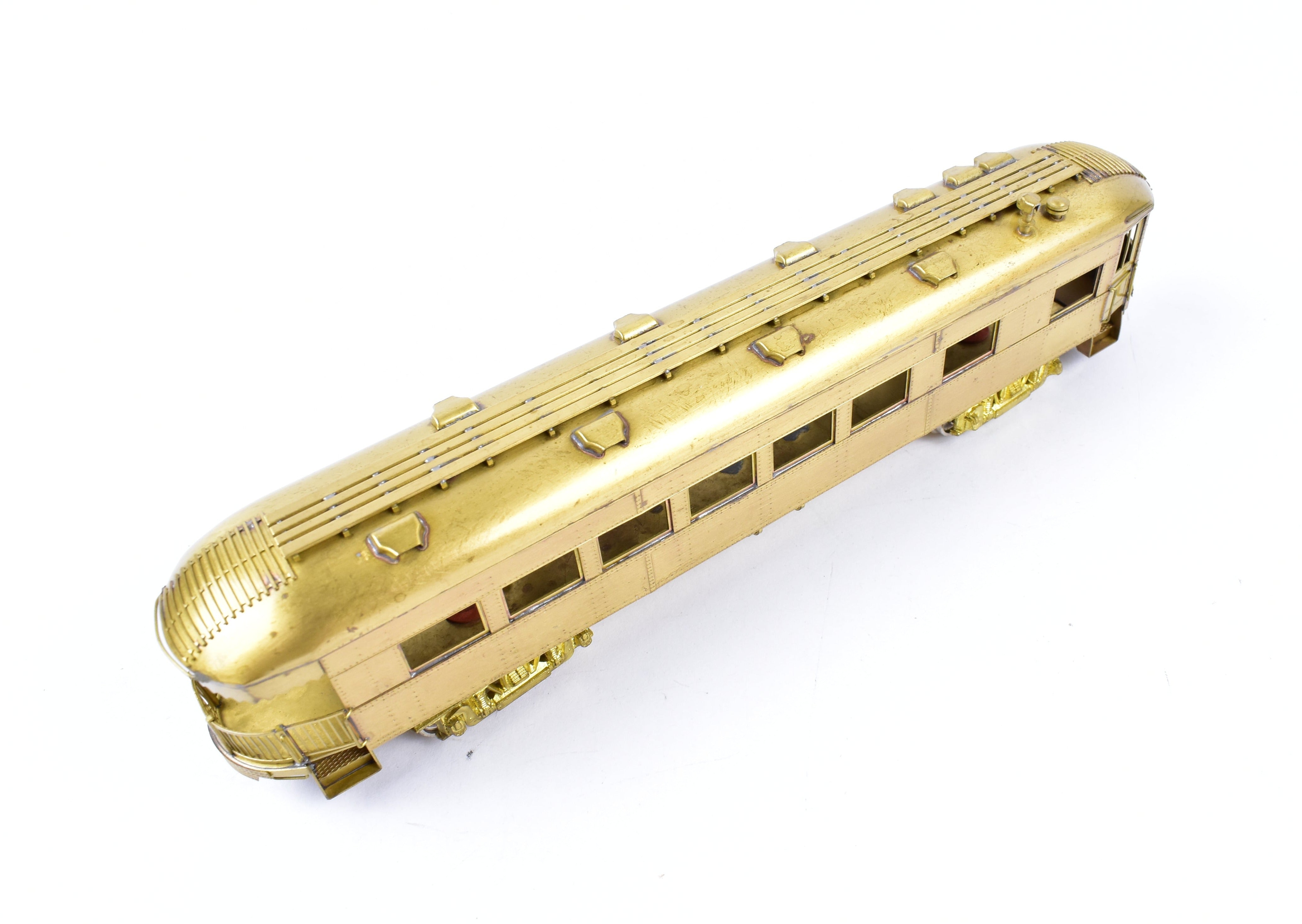 HO Scale Brass Model Midwest Trolley Museum CNS&M - North Shore Line No. 420 Parlor Observation Unpowered Trailer for Model Train Enthusiasts