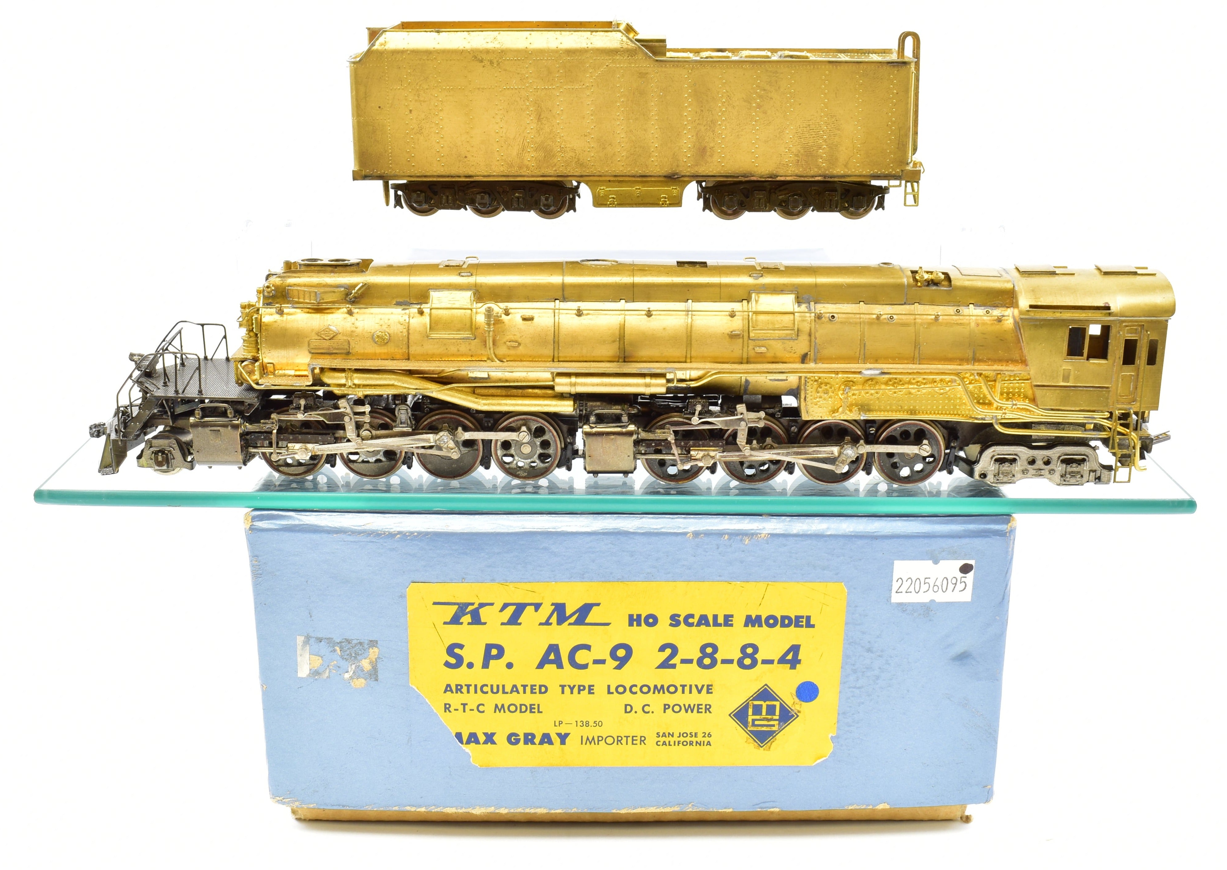 HO Scale Brass Max Gray Model Train - Southern Pacific Class AC - 9 2 - 8 - 8 - 4 Locomotive Replica