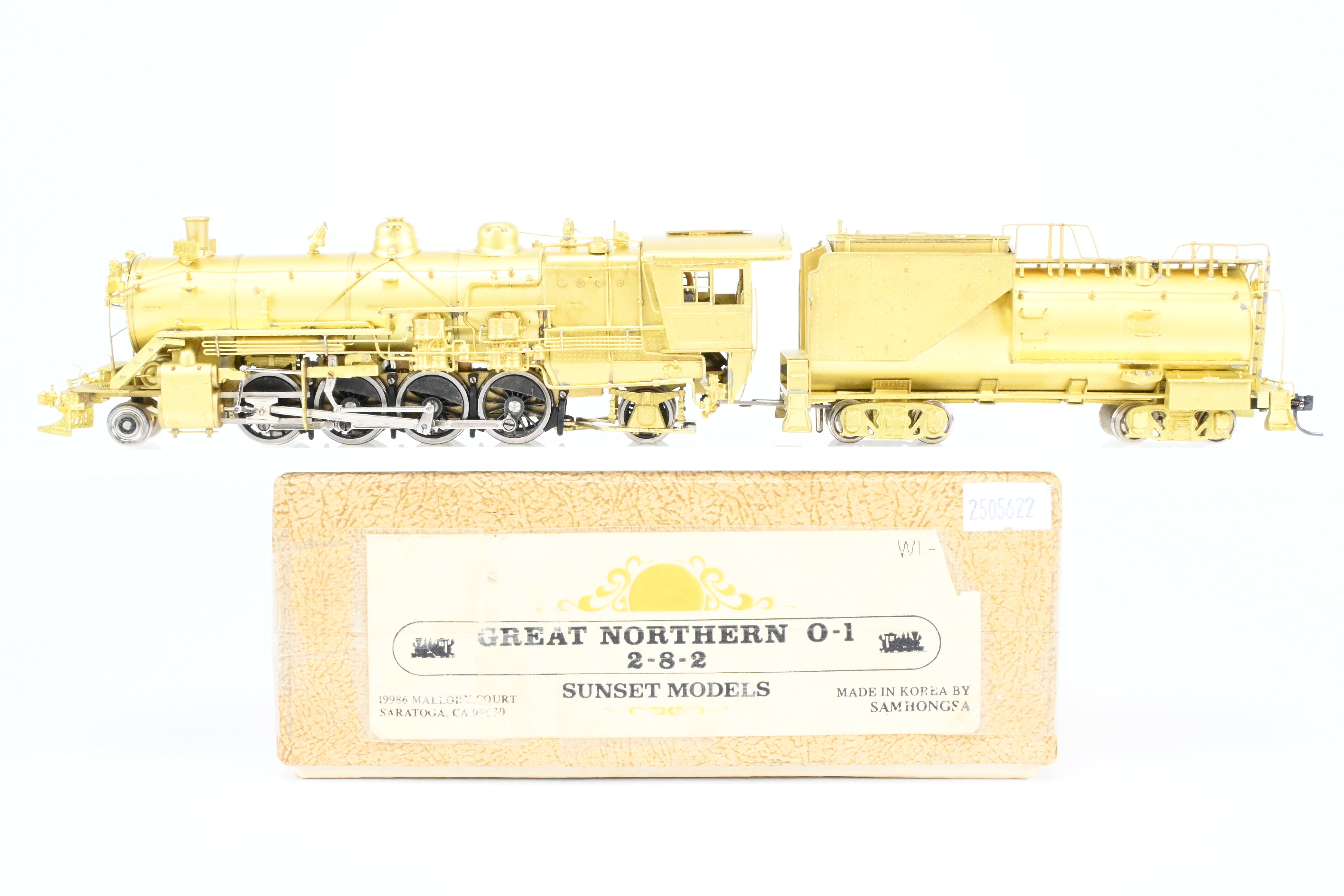HO Scale Brass Sunset Models Great Northern 2-8-2 Class O-1 Model Train Set