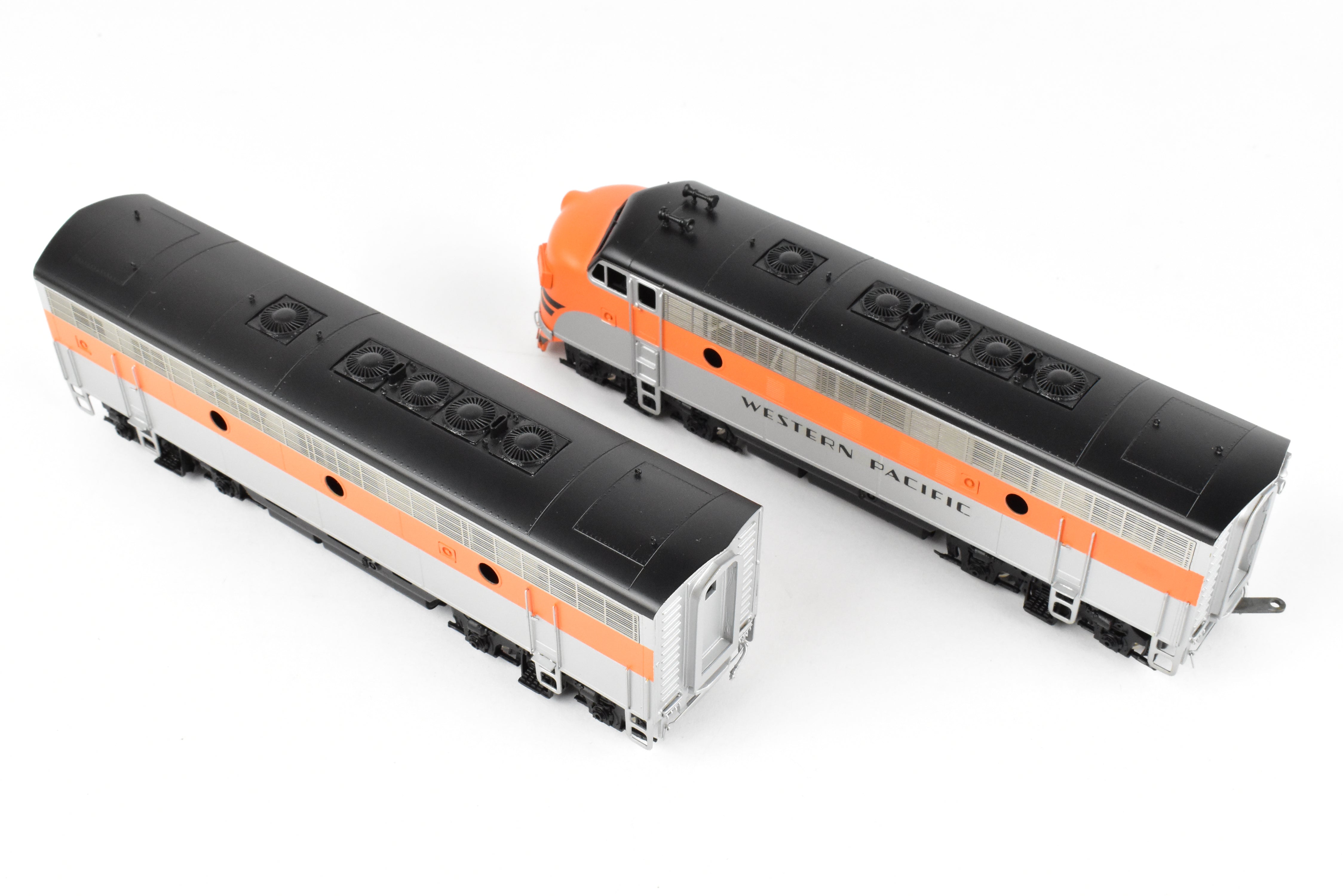 HO Brass Oriental Limited WP Western Pacific EMD F7 A/B/B/A Set, 1500 HP Each, Factory Painted Freight