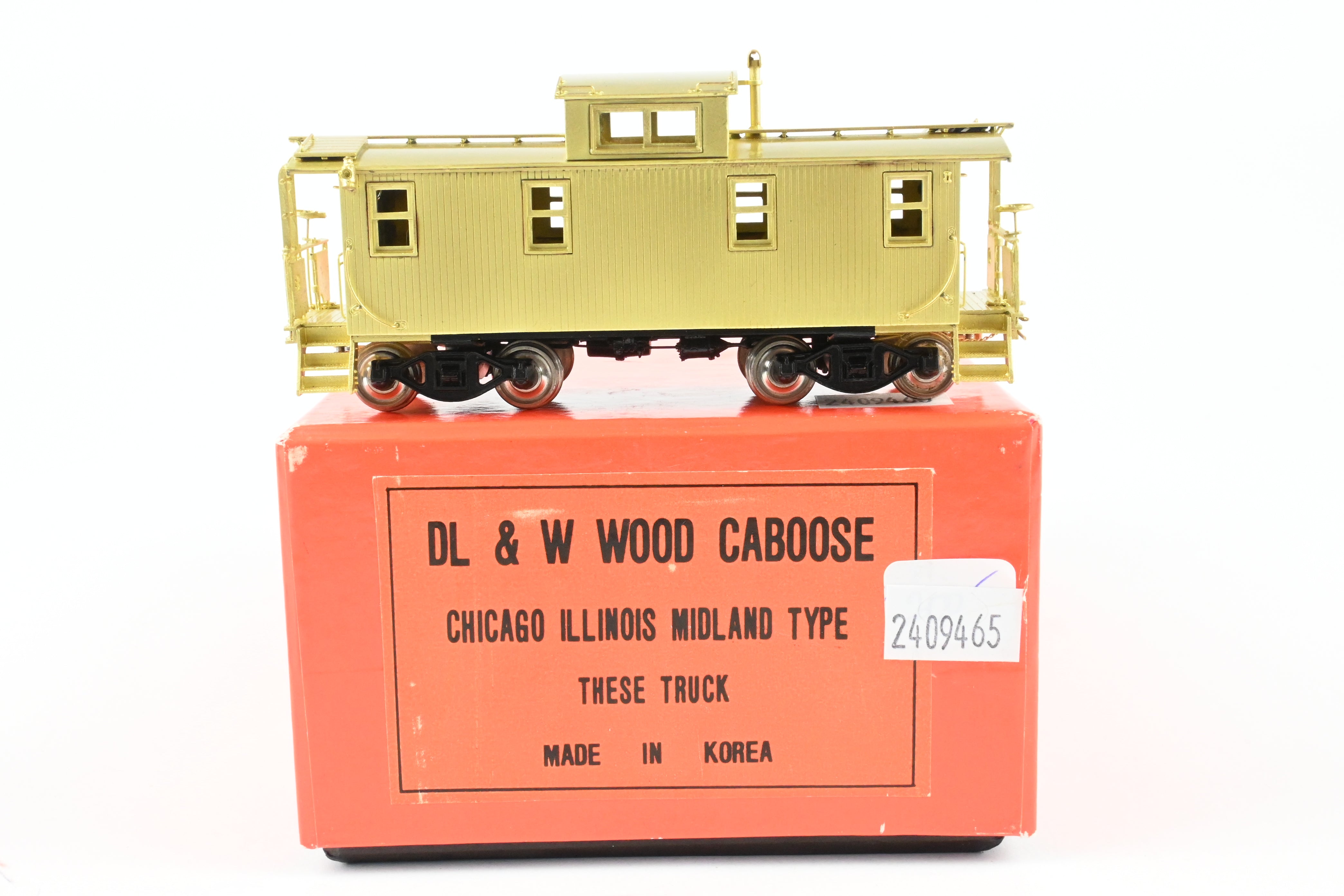 HO Scale Brass Nickel Plate Products Wood Caboose for DLW or C&IM Railways