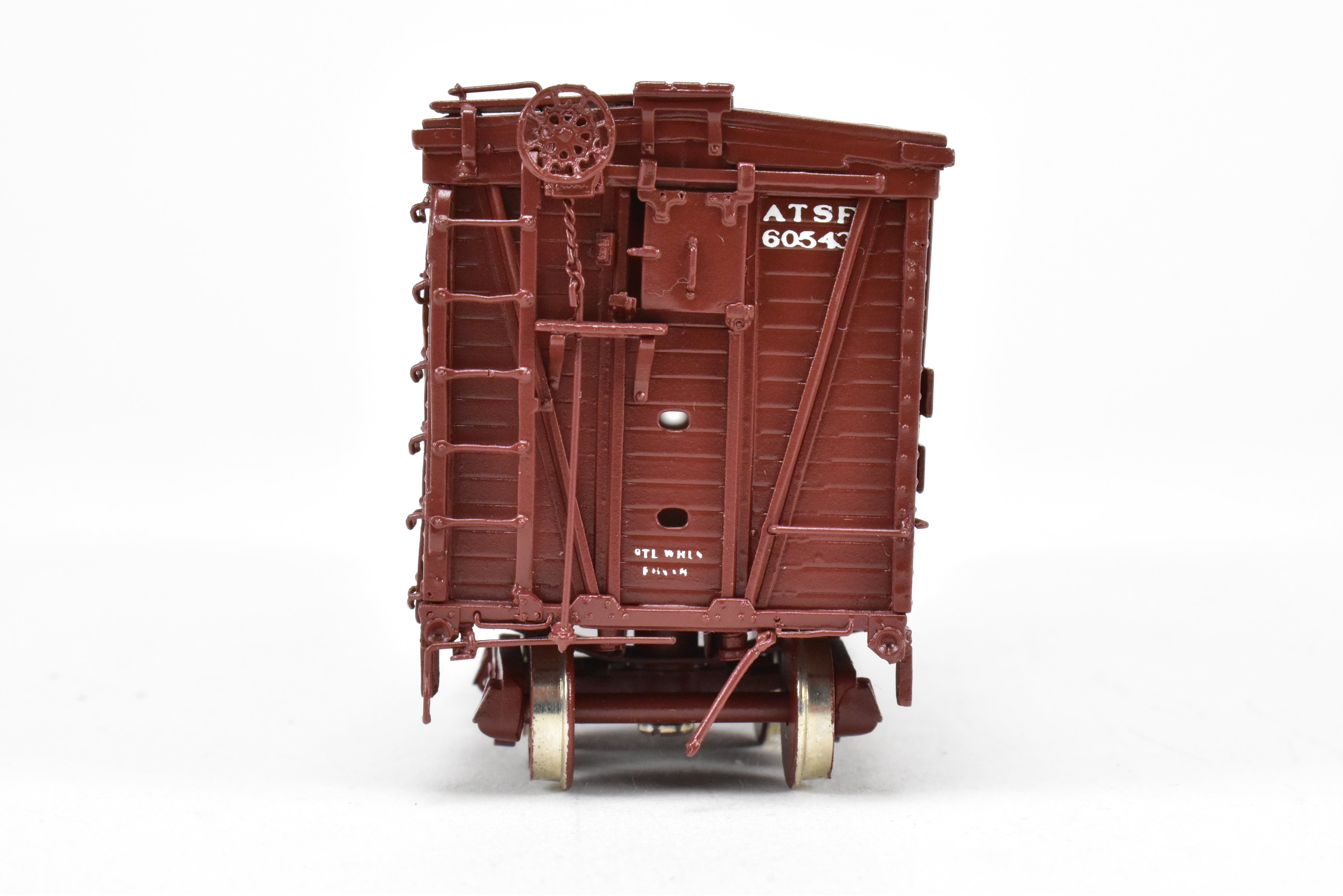 High - Quality HO Scale Brass Santa Fe SK - U Stock Car Model No. 60543 by Pecos River Brass for ATSF