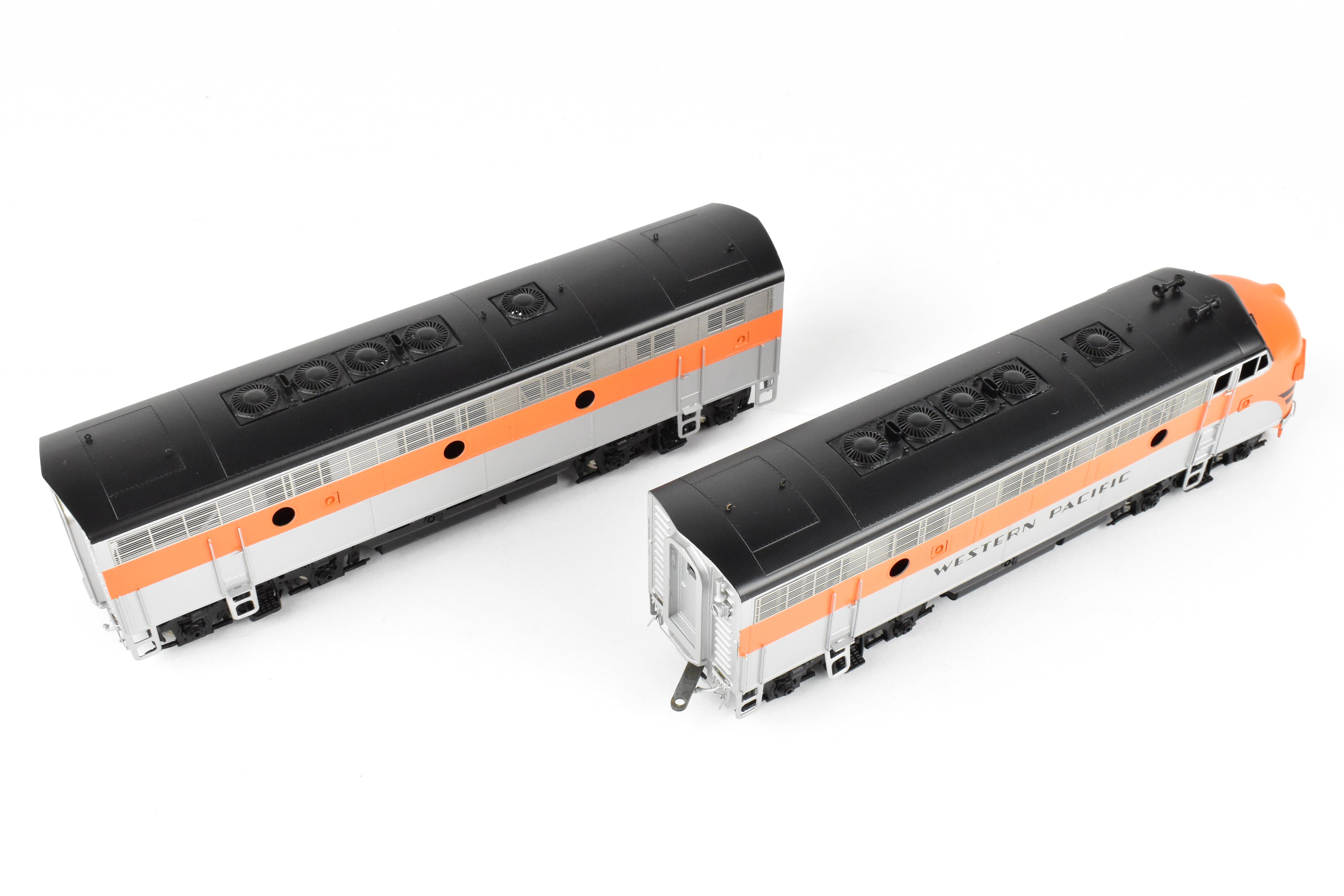 HO Brass Oriental Limited WP Western Pacific EMD F7 A/B/B/A Set, 1500 HP Each, Factory Painted Freight