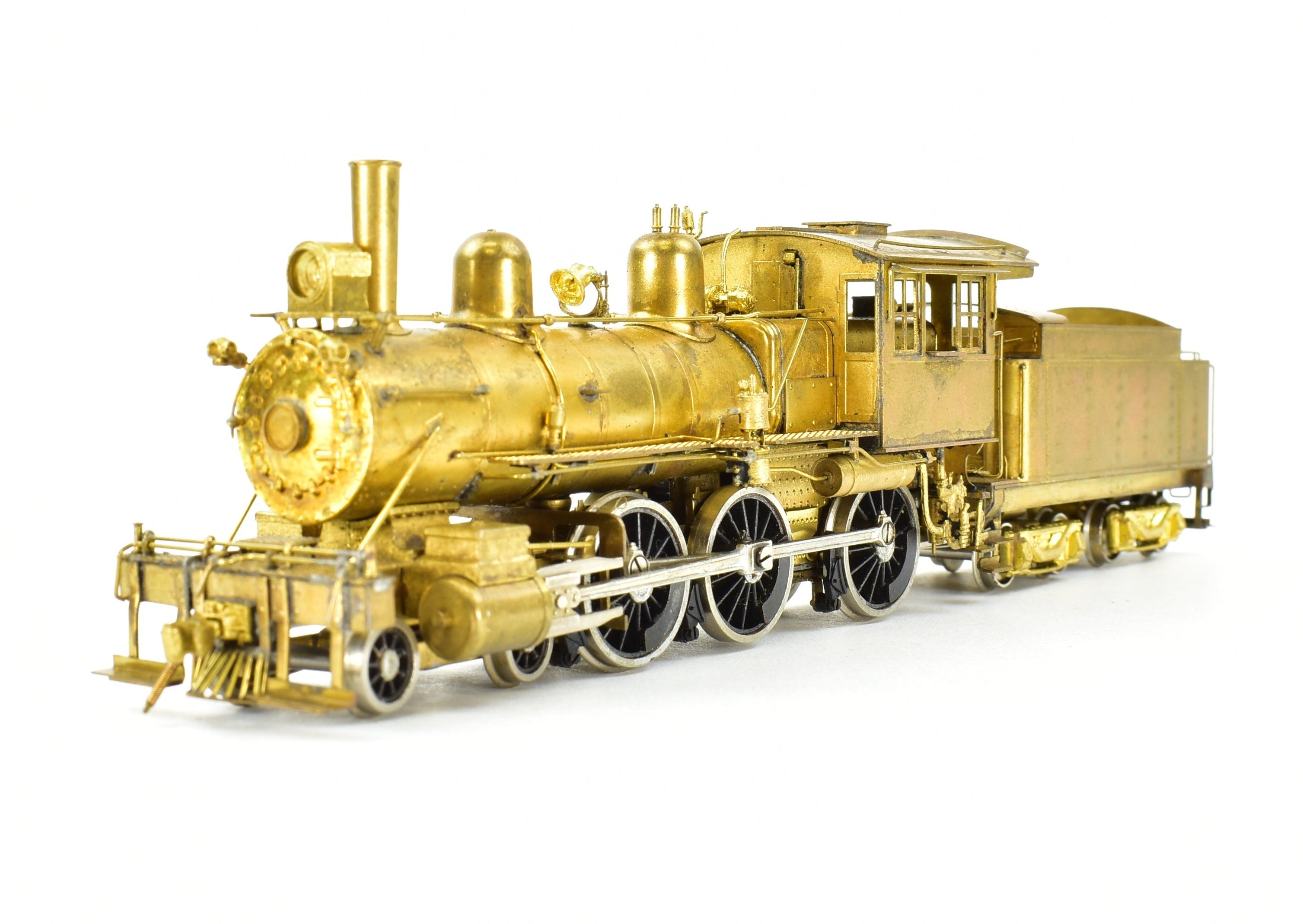 HO Scale Brass Nickel-Plated Model Train - CB&Q - Burlington Route K-2 4-6-0 Ten Wheeler, Produced by Nickel Plate Products