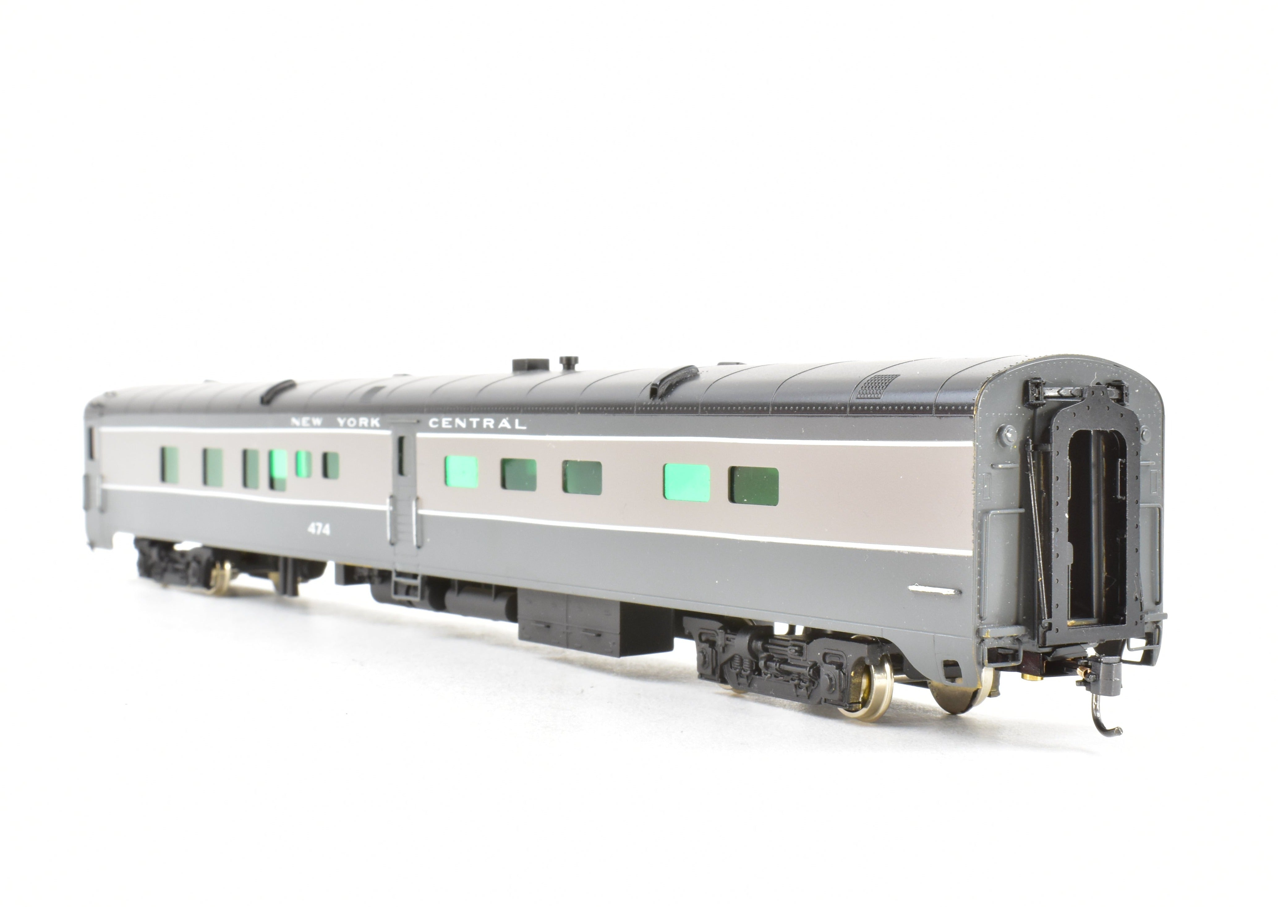 HO Scale Brass Soho NYC - New York Central #474 Custom Painted Kitchen Dormitory Car Model for Model Train Enthusiasts