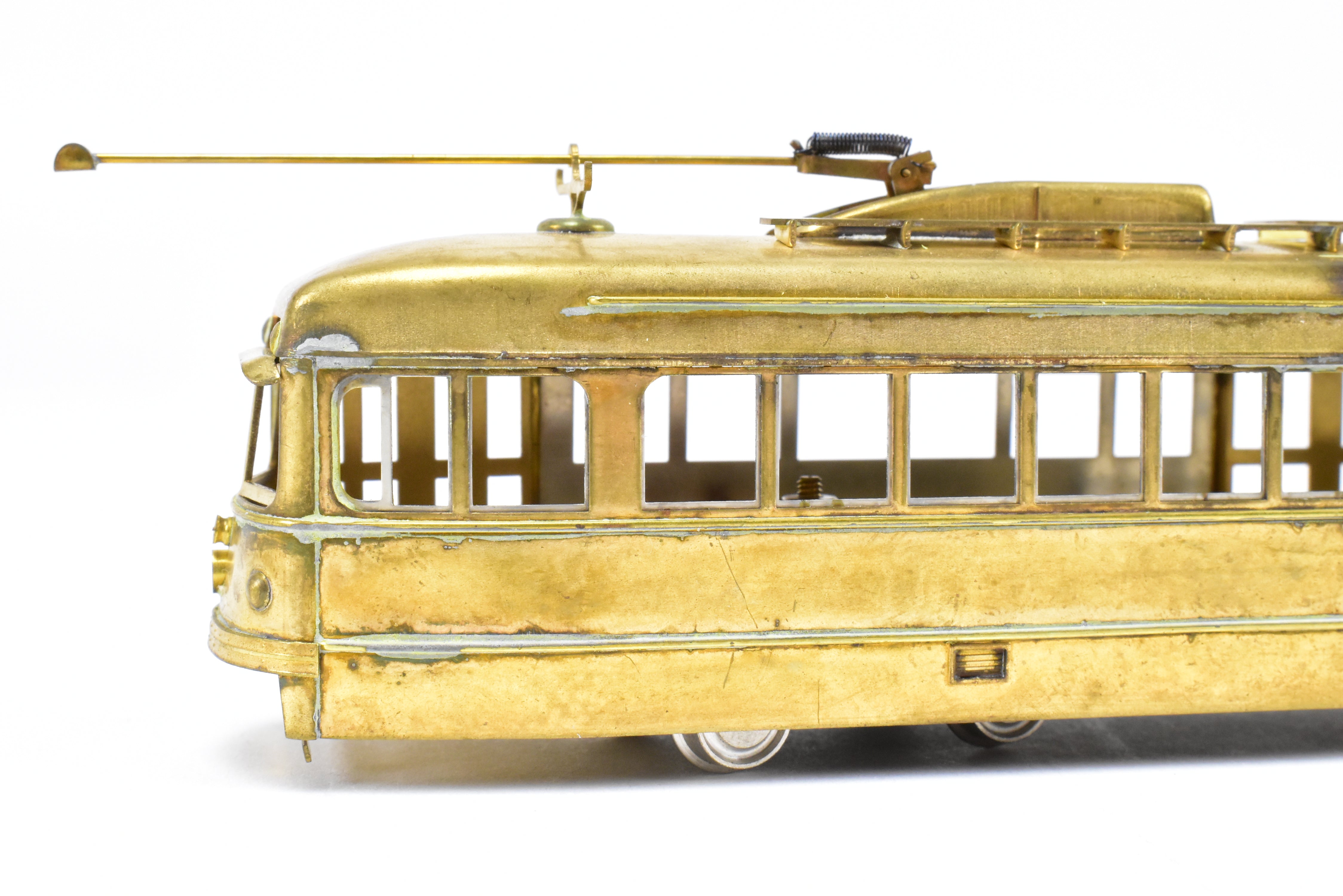 HO Scale Unpowered Trailer: Brass Suydam Pacific Electric Double End PCC Car