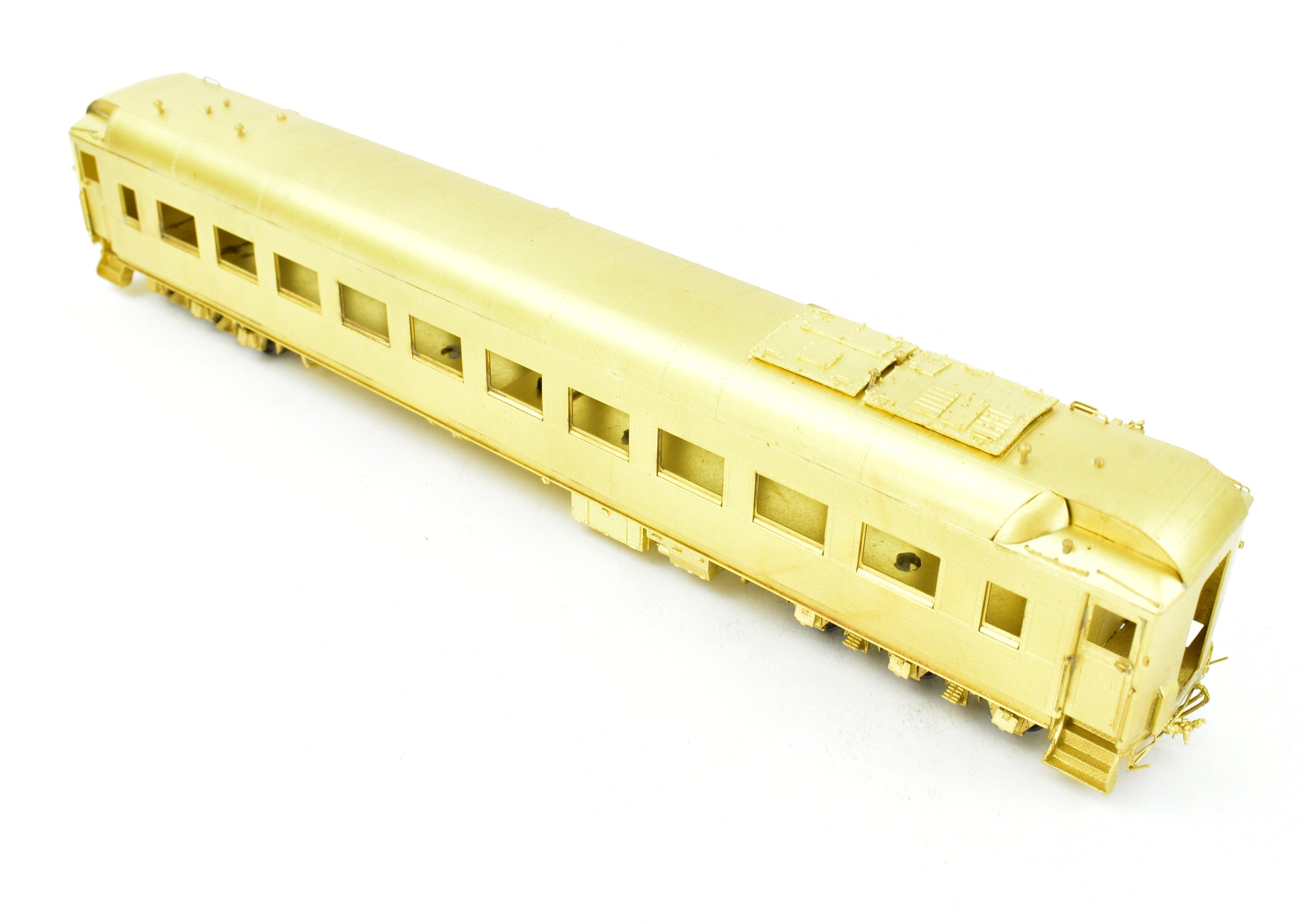 HO Scale Brass Model of Pecos River Brass ATSF - Santa Fe Heavyweight Chair Smoker with AC, Numbered from 1039 to 1049