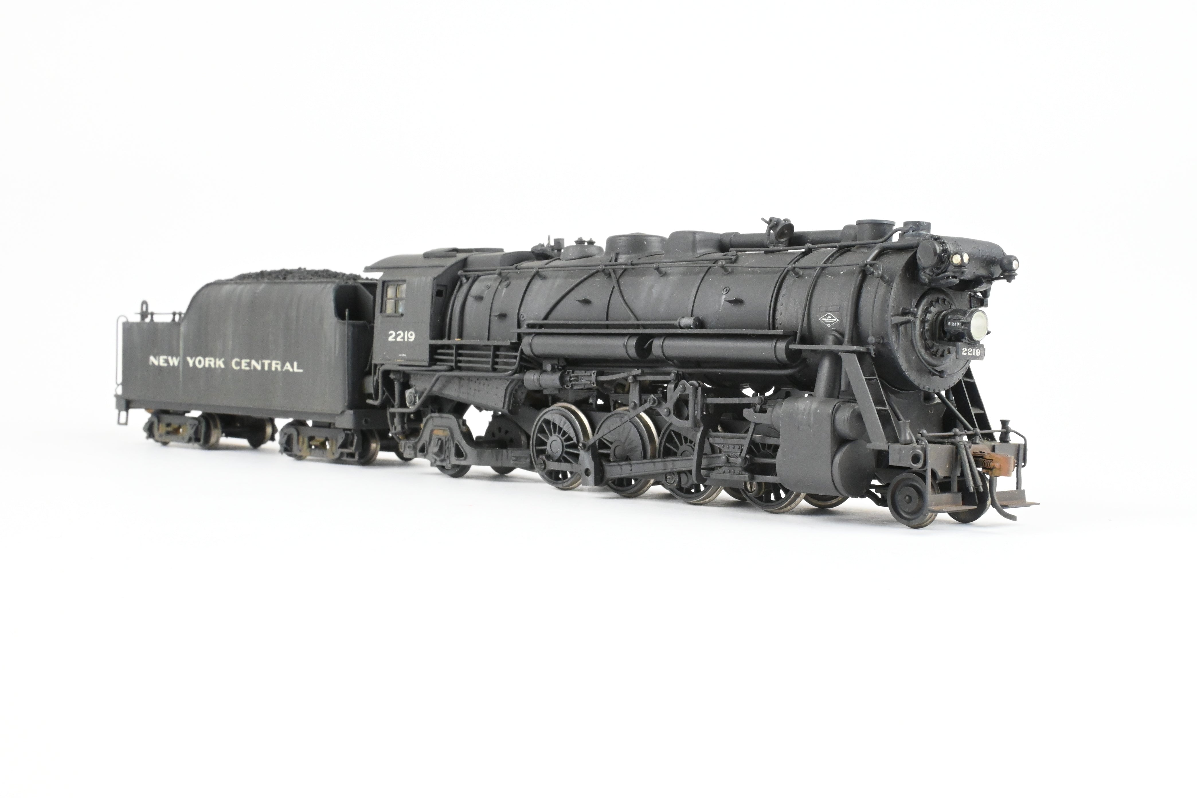 HO Scale Brass LMB NYC - New York Central 2-8-2 H-10a Mikado #2219 Custom Painted & Weathered