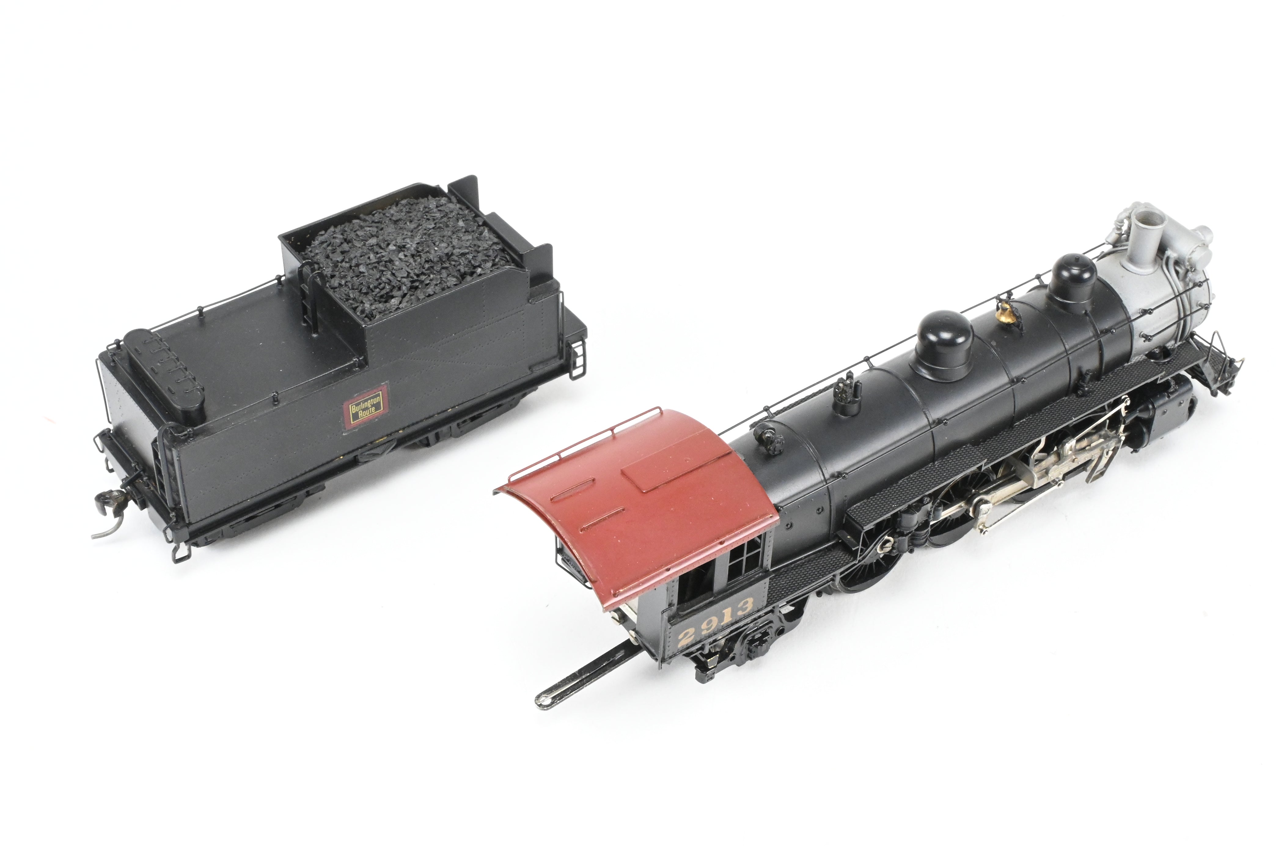 HO Scale Brass LMB Models CB&Q - Burlington Route 4-6-2 S-2 Pacific Type Steam Locomotive Model with Custom Painting