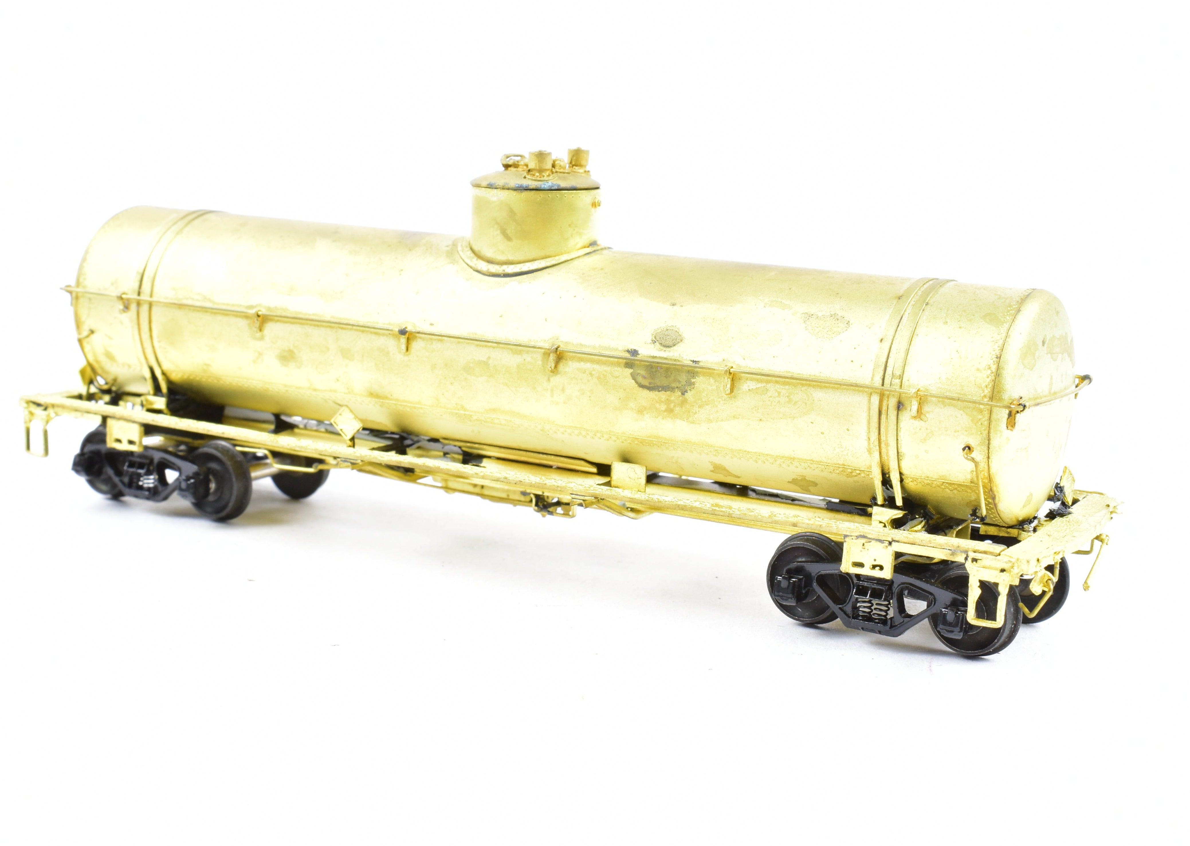 HO Scale Brass Model of Southern Pacific O - 50 - 12 Tank Car by Pecos River Brass with KC Brake System