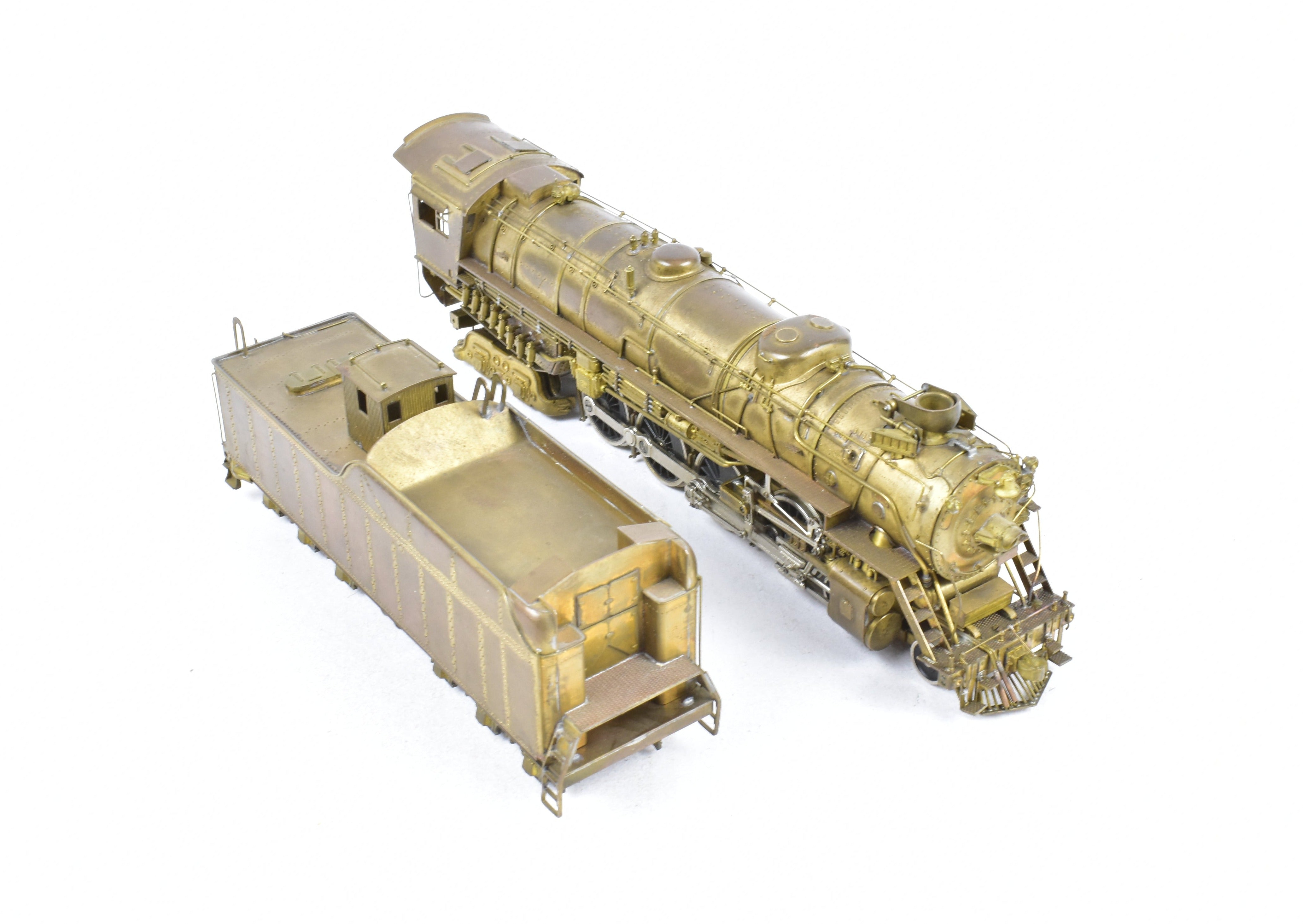 HO Scale Brass Pacific Fast Mail Model Train - Toby's Denver & Rio Grande Western 4-8-4 Class M-64 Crown Model REBOXX from 1962