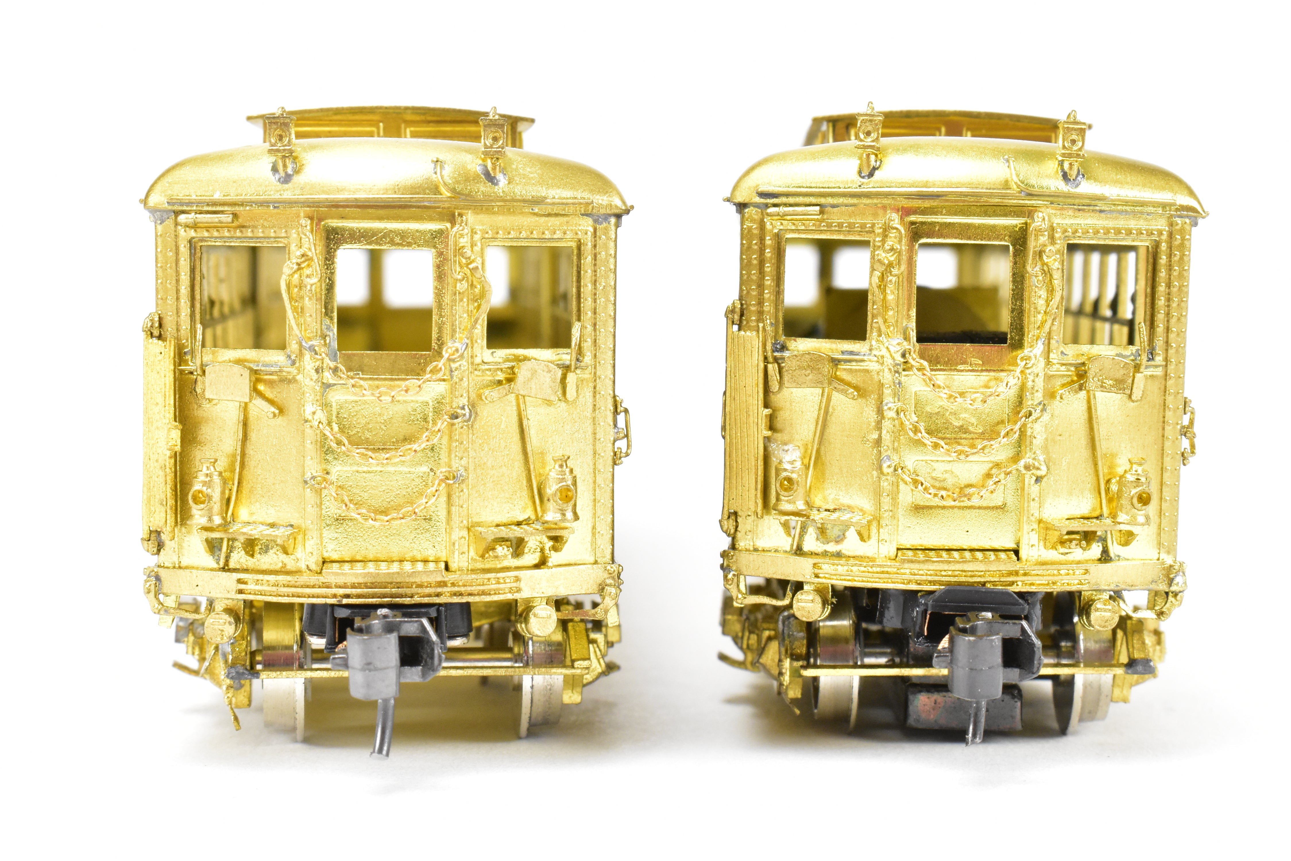 HO Scale Brass Subway Model - MTS Imports IRT Interborough Rapid Transit Deck Roof High-Voltage 2-Car Set for Model Railroads