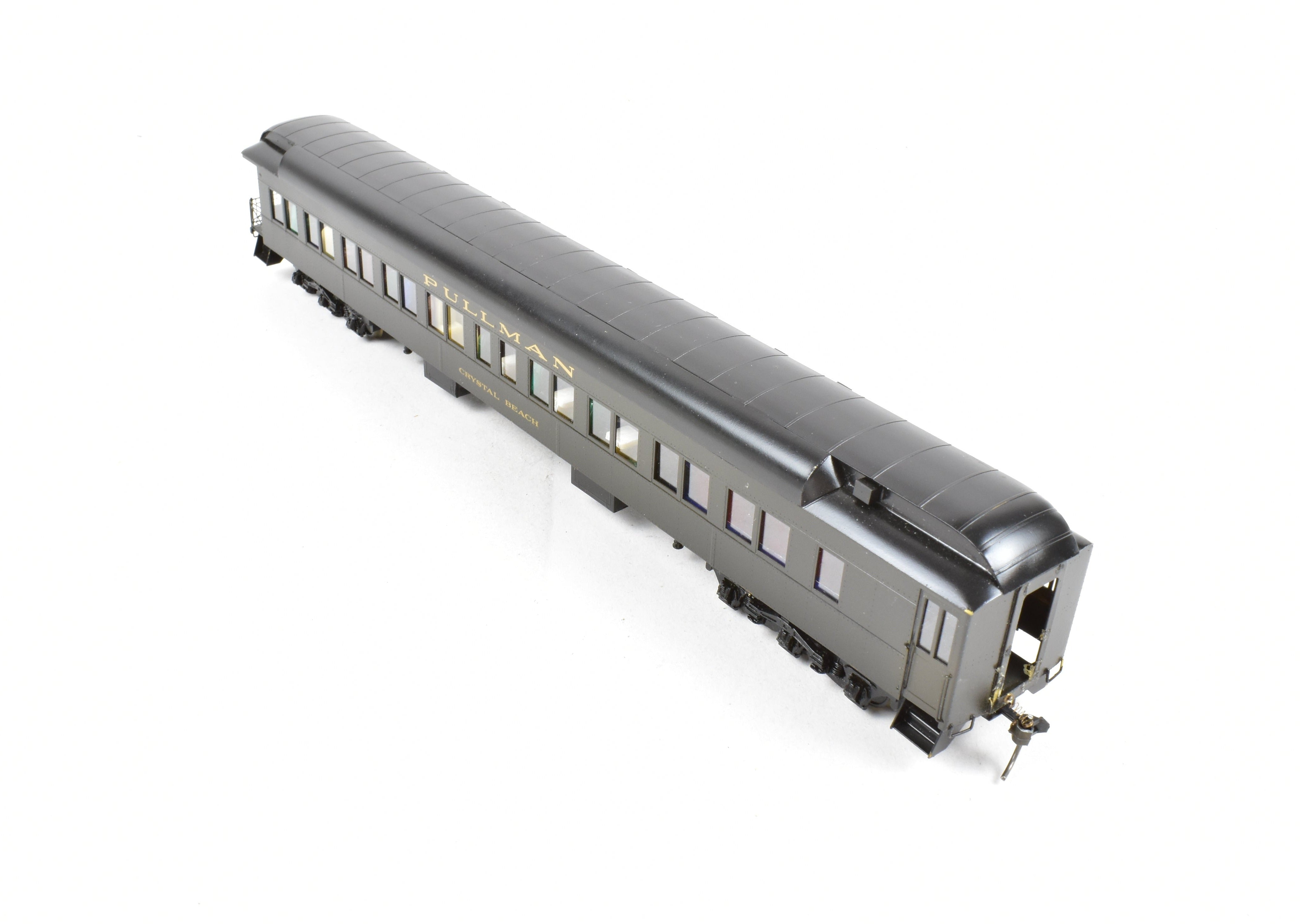 HO Scale Brass Lambert Pullman Heavyweight 3 - 2 Observation Car with Central Valley Trucks