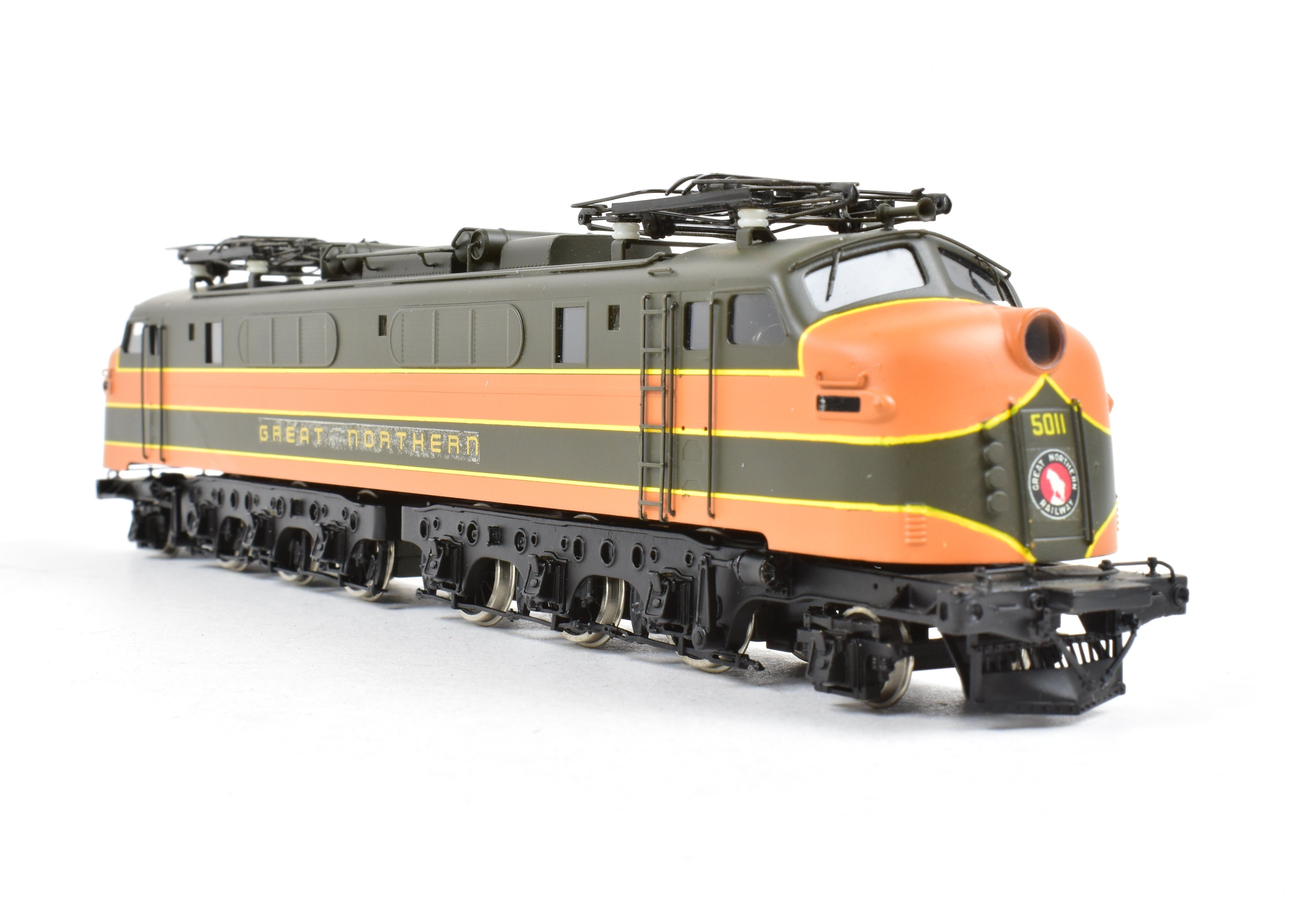 HO Scale Custom Brass Great Northern Class Y - 1 FT Electric Locomotive, Factory - Painted and Professionally Crafted by Kumata in Japan
