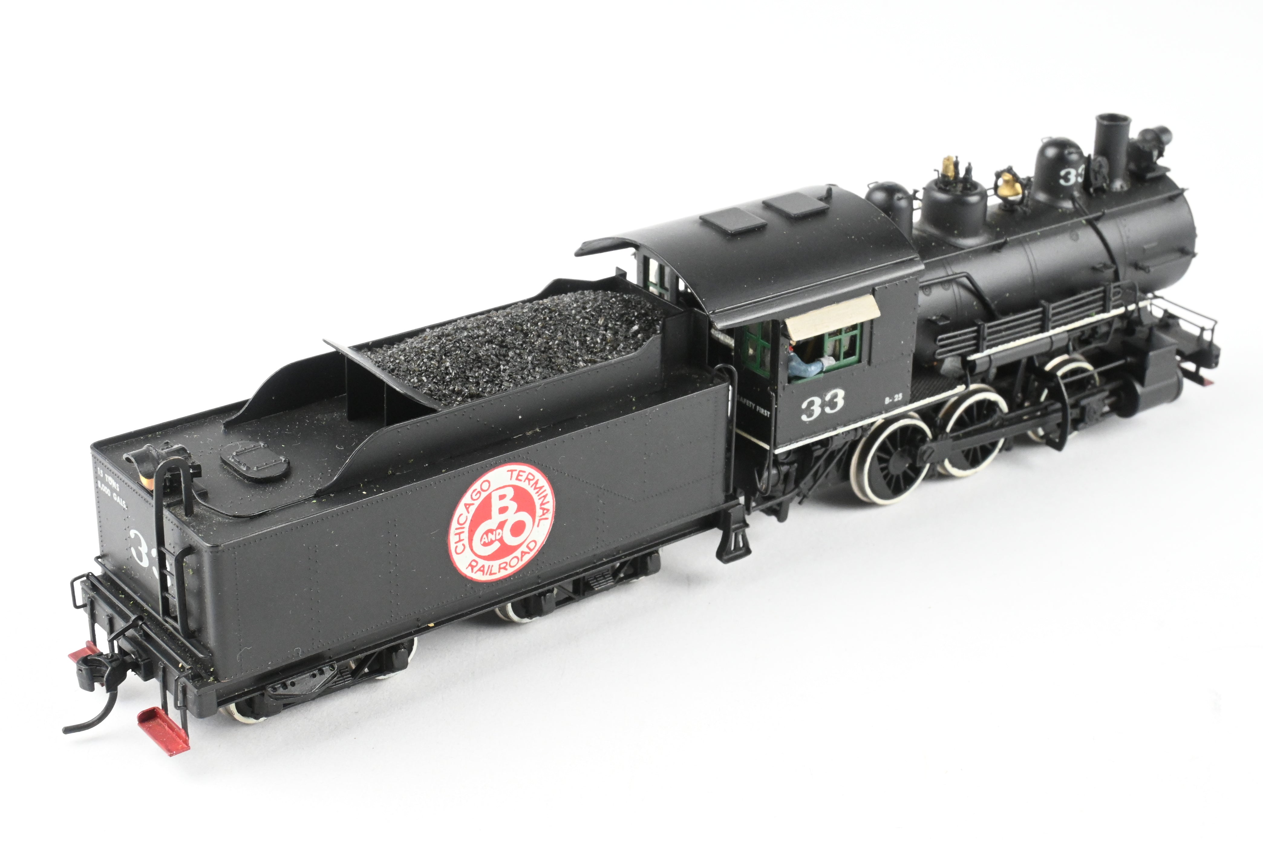 HO Scale Brass PFM Fujiyama Northern Pacific 0-6-0 Class L-9 Custom Painted for Private Road