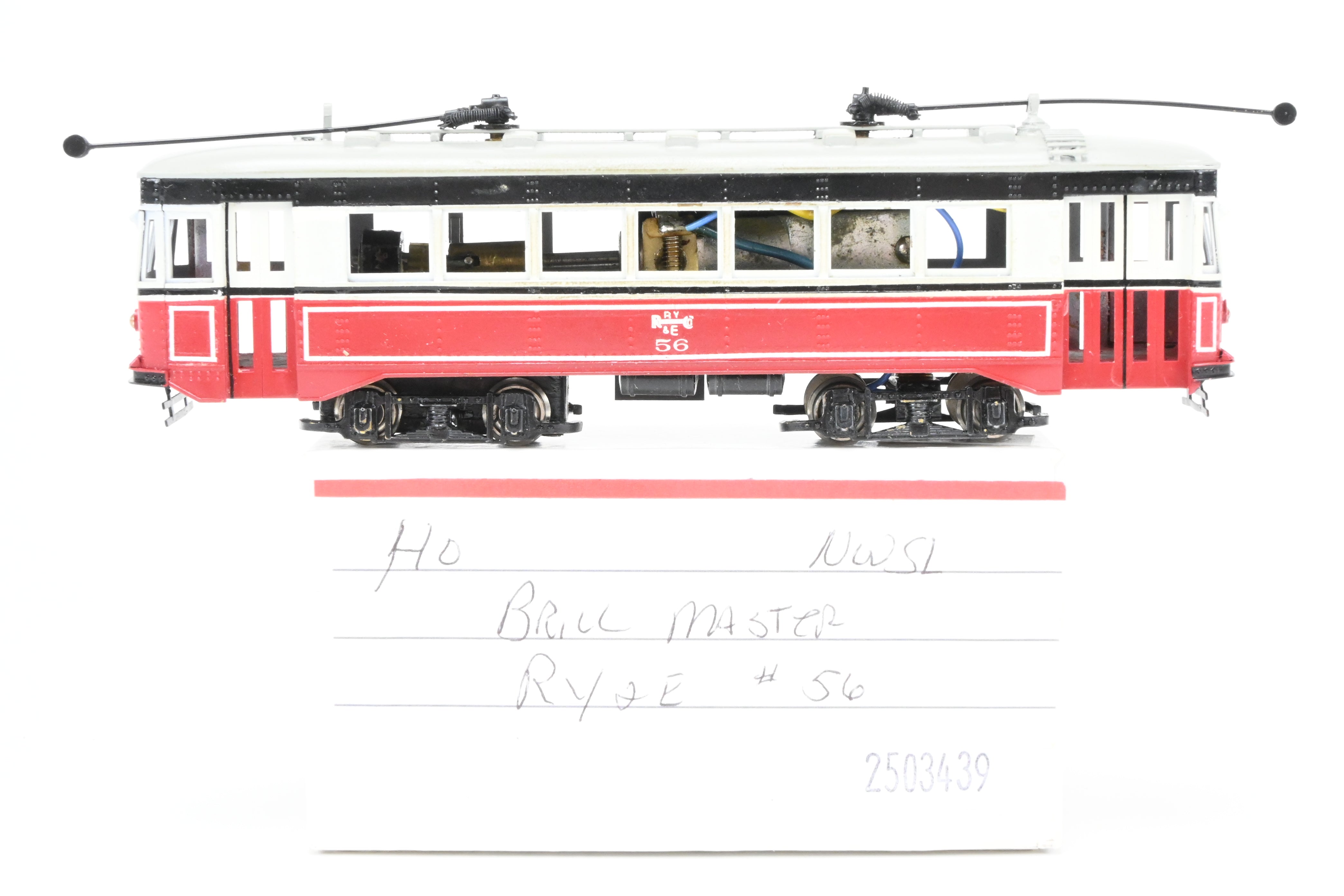 HO Scale Brass Model Train - Northwest Short Line (NWSL) Various Roads 1930 Brill Master Unit for Private Road CP, Representing RY&E No 56