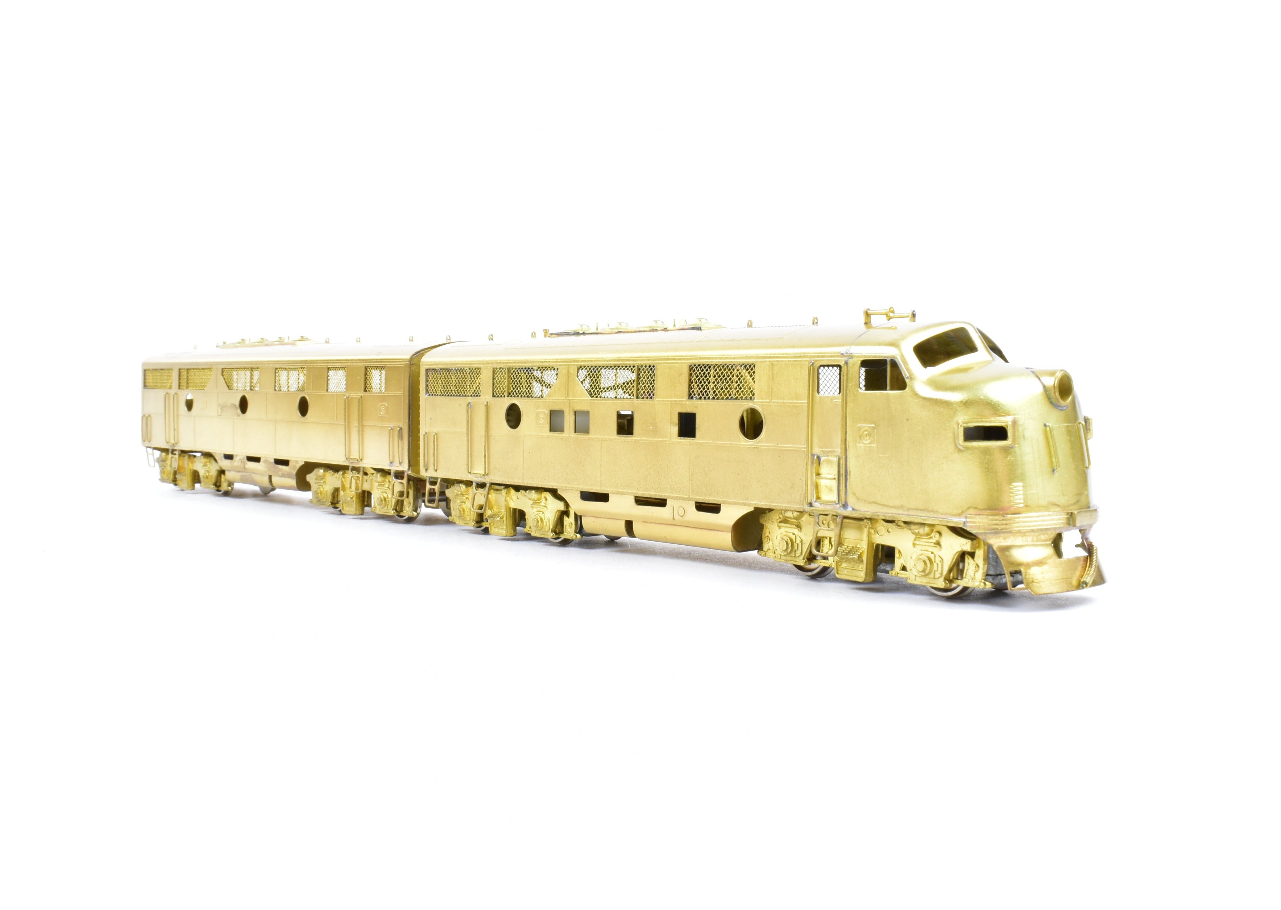 High - Quality HO Scale Brass Nickel - Plated NPP EMD Phase 2 F - 3 A/B Set for Various Railroads