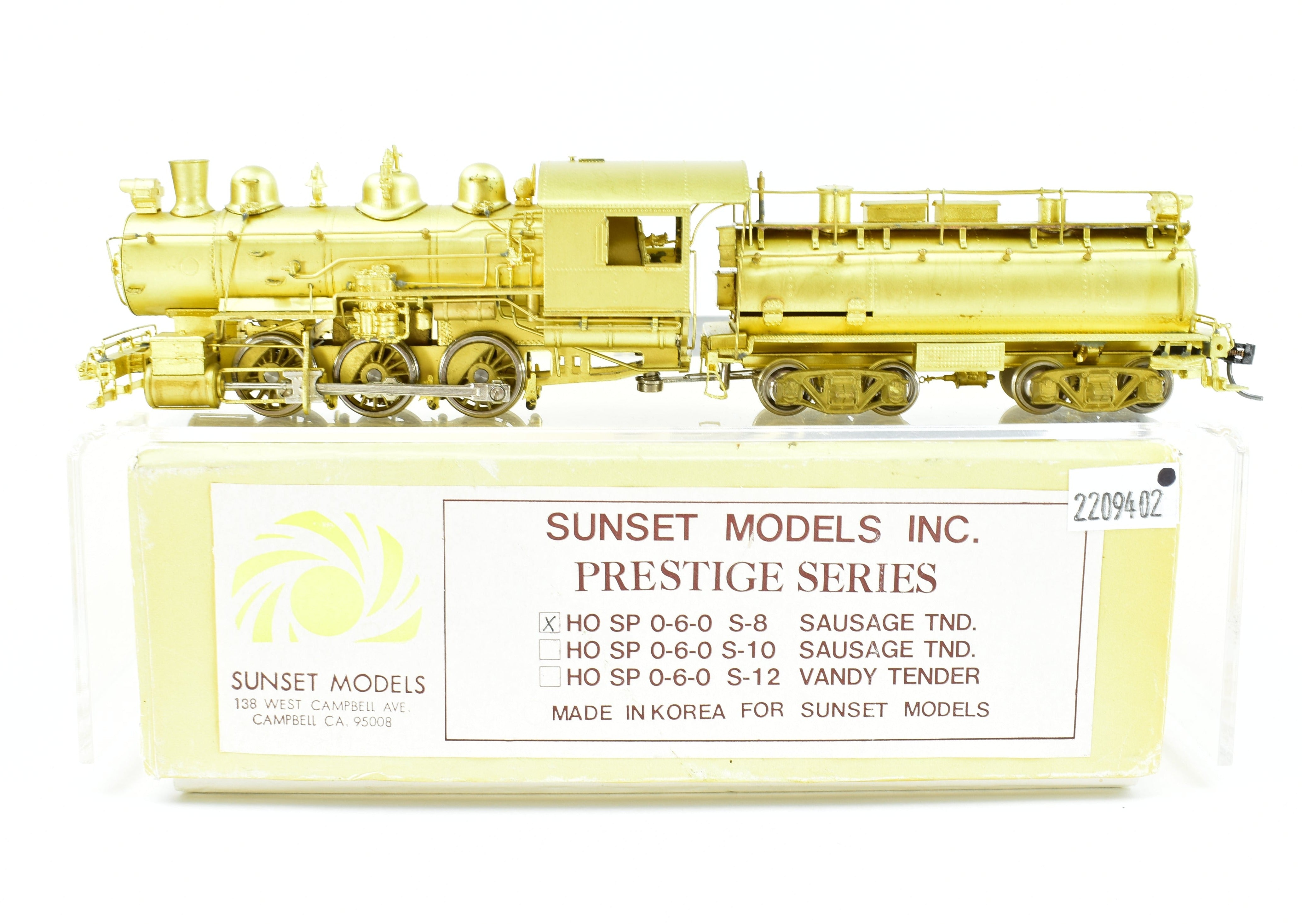 HO Brass Sunset Models Prestige Series SP Southern Pacific S-8 0-6-0 Switcher