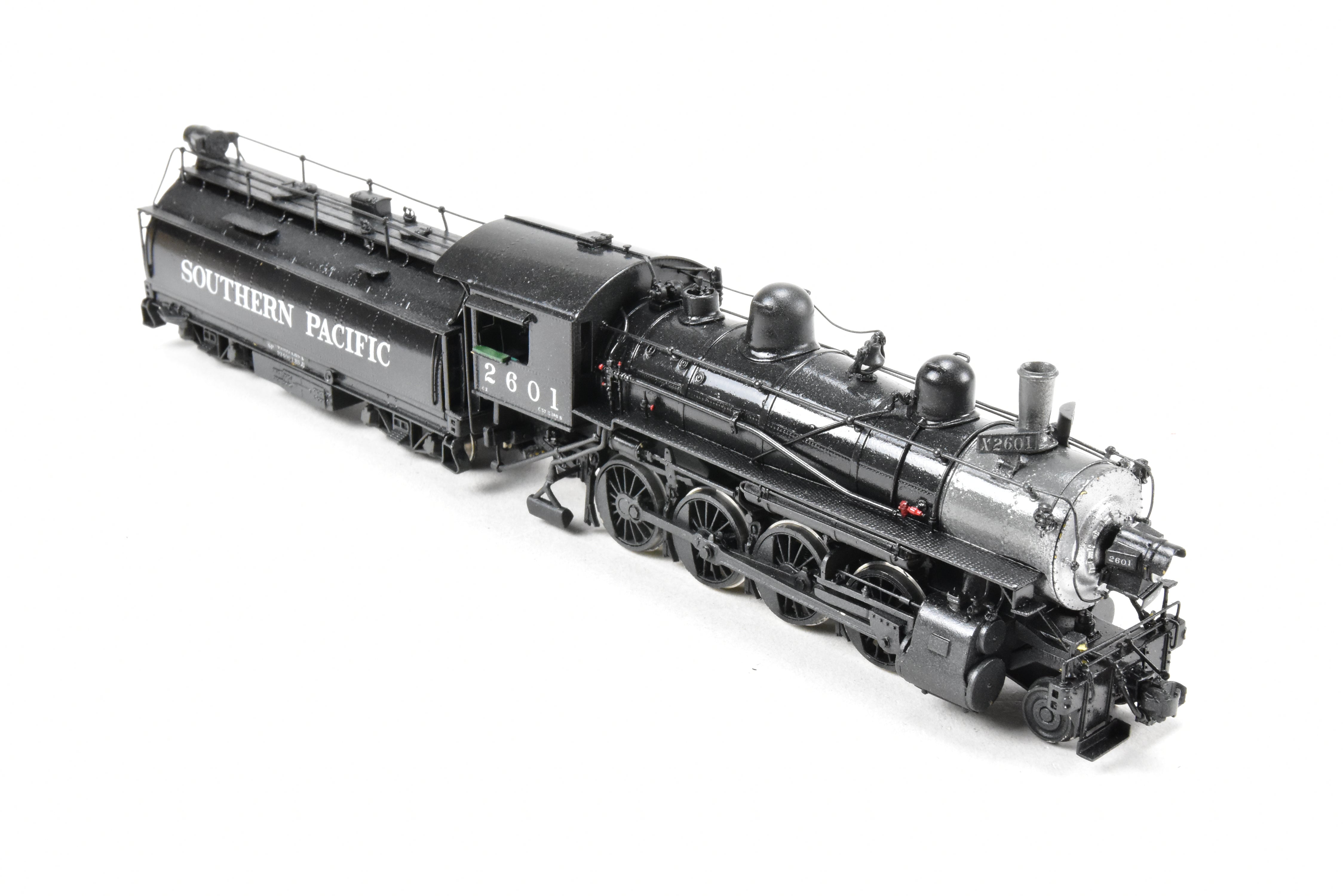 HO Scale Brass Model Train - Southern Pacific Class C - 2 2 - 8 - 0 Oriental Limited with Tsunami DCC and Sound System, Cab Number 2601