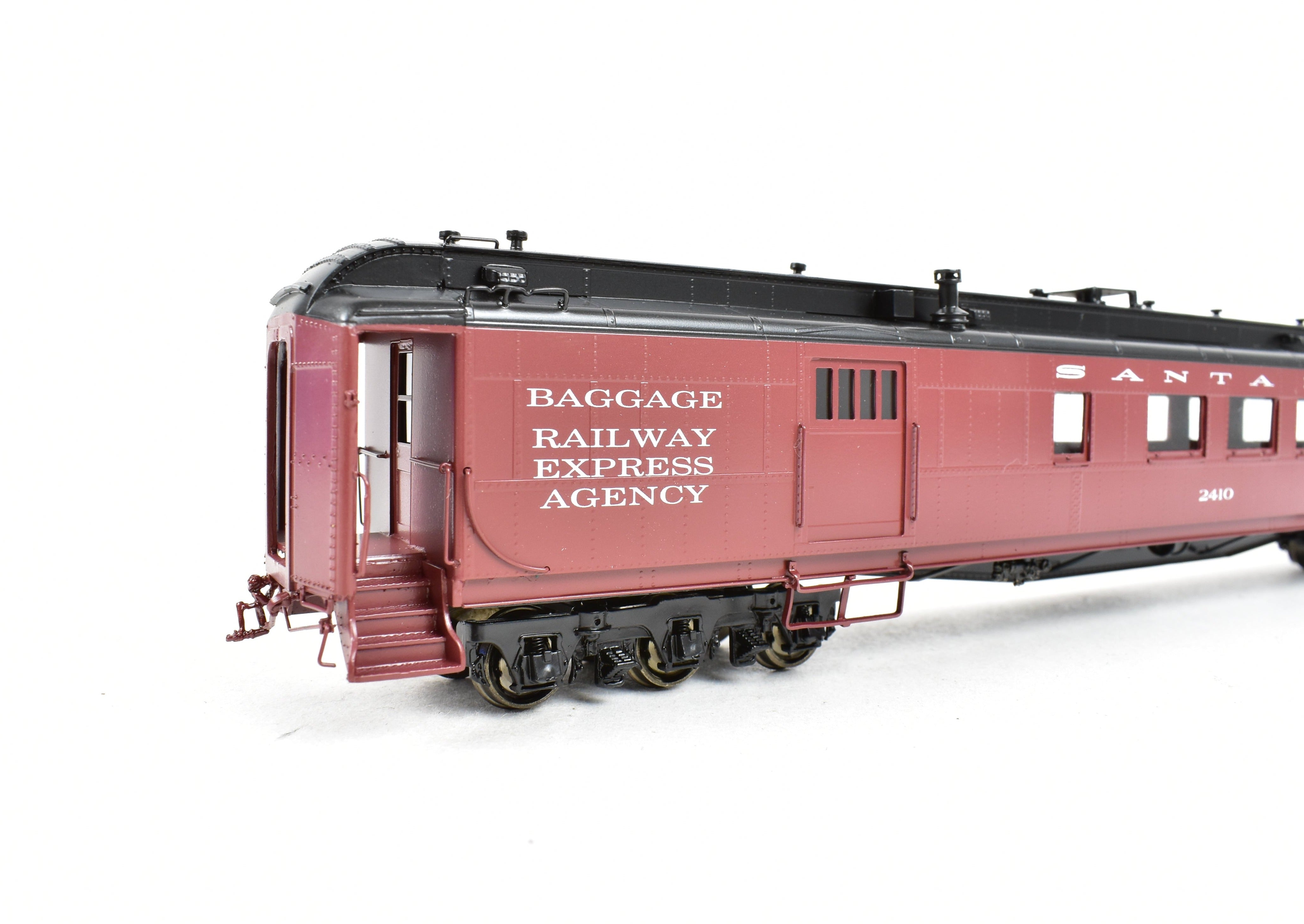 HO Scale Brass ATSF - Santa Fe Heavyweight Combine Car #2410 FP by Pecos River
