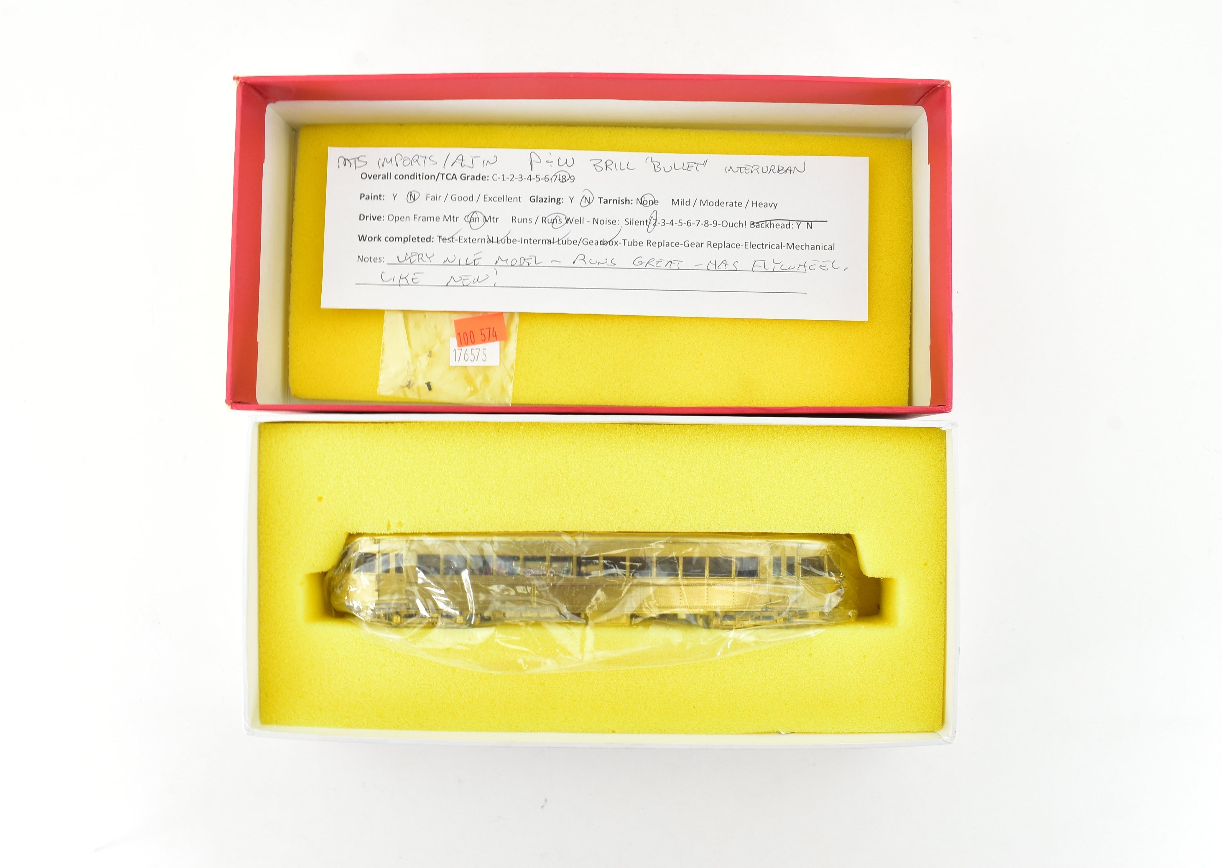 HO Scale Brass Philadelphia & Western Brill Bullet Interurban Model by MTS Imports