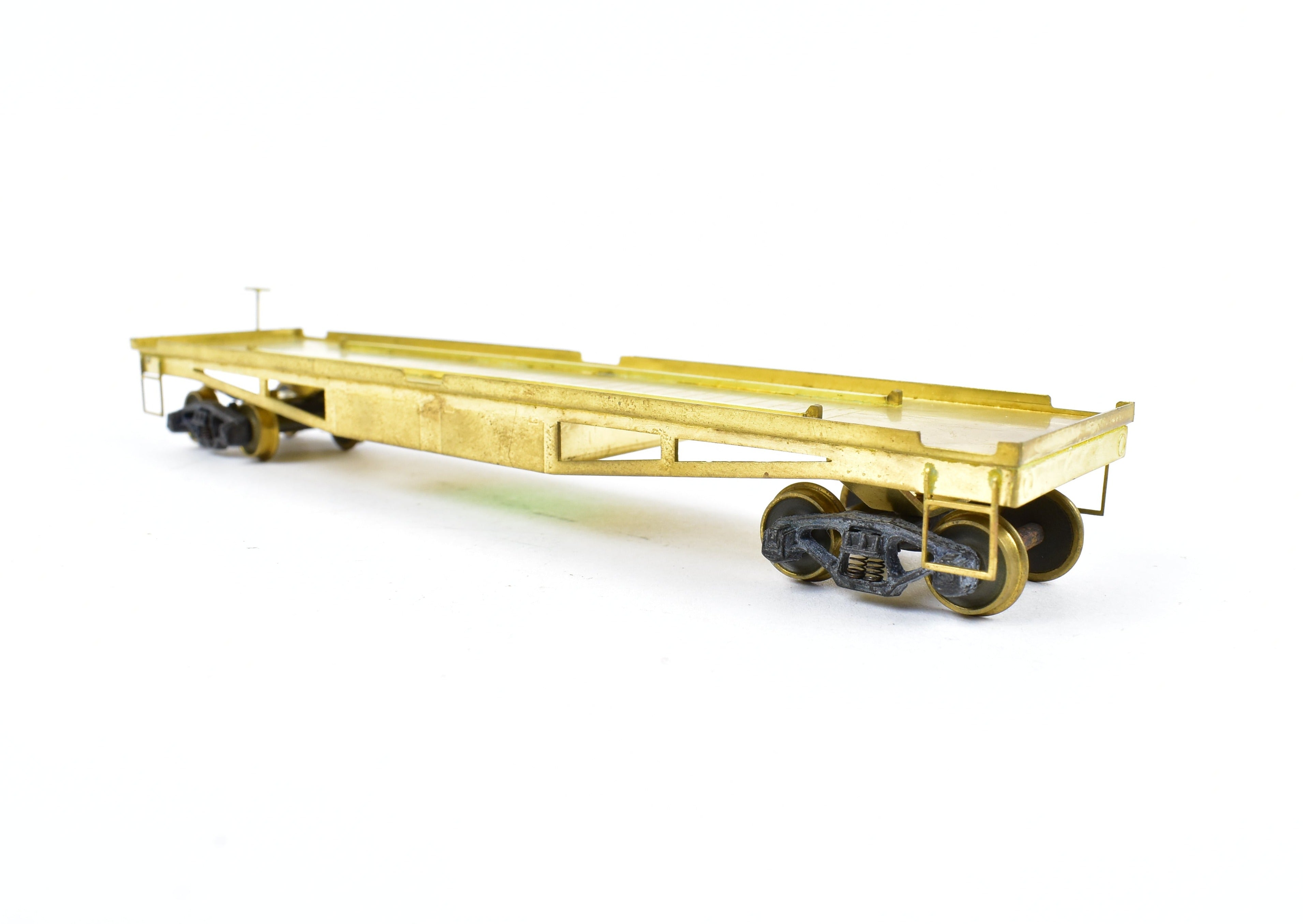 HO Scale Brass Lambert Various Roads Maintenance of Way (MOW) Flat Car with Wheel or Truck Support Function