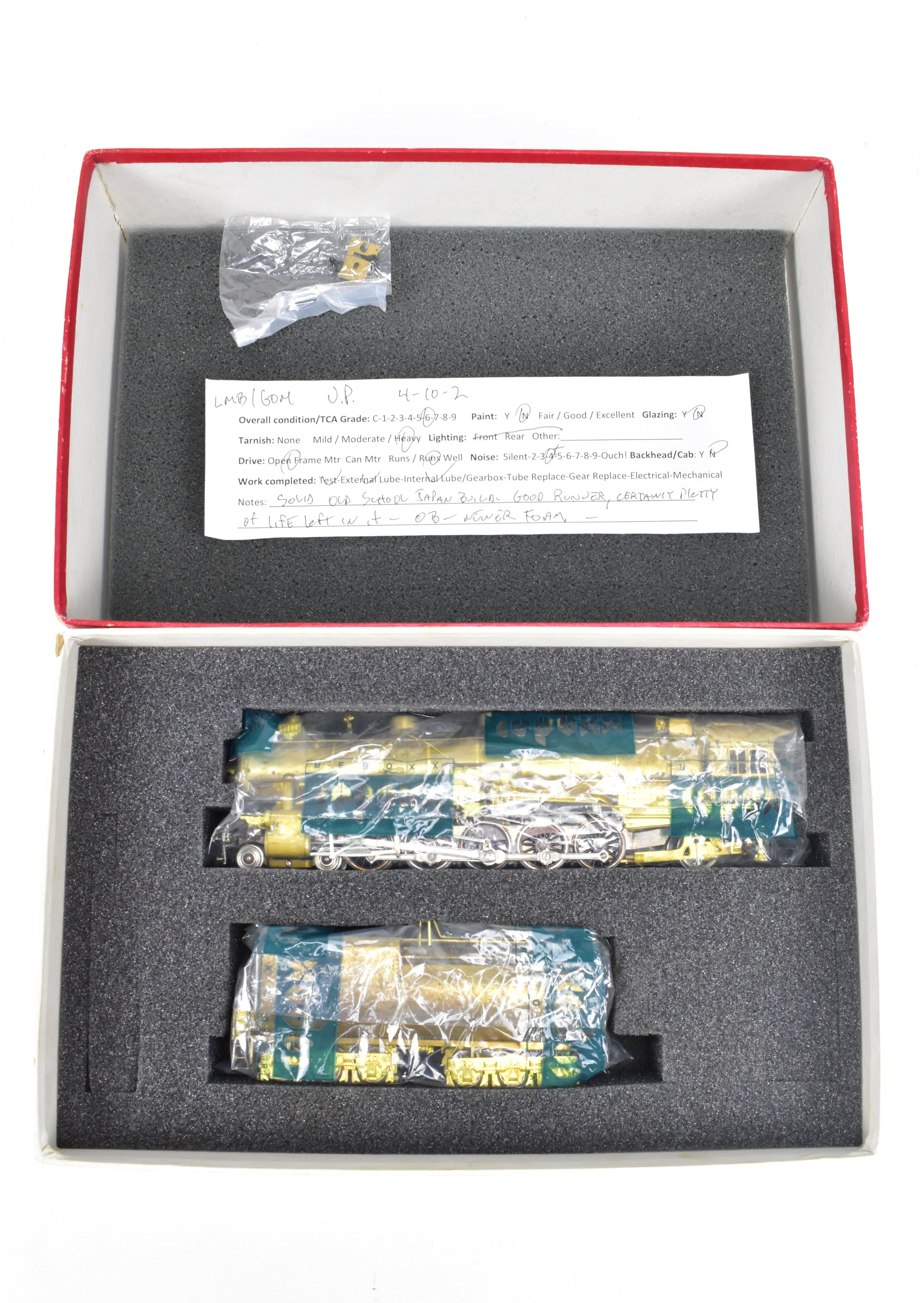 HO Scale Brass Union Pacific 4-10-2 Model by LMB from Late 1960s